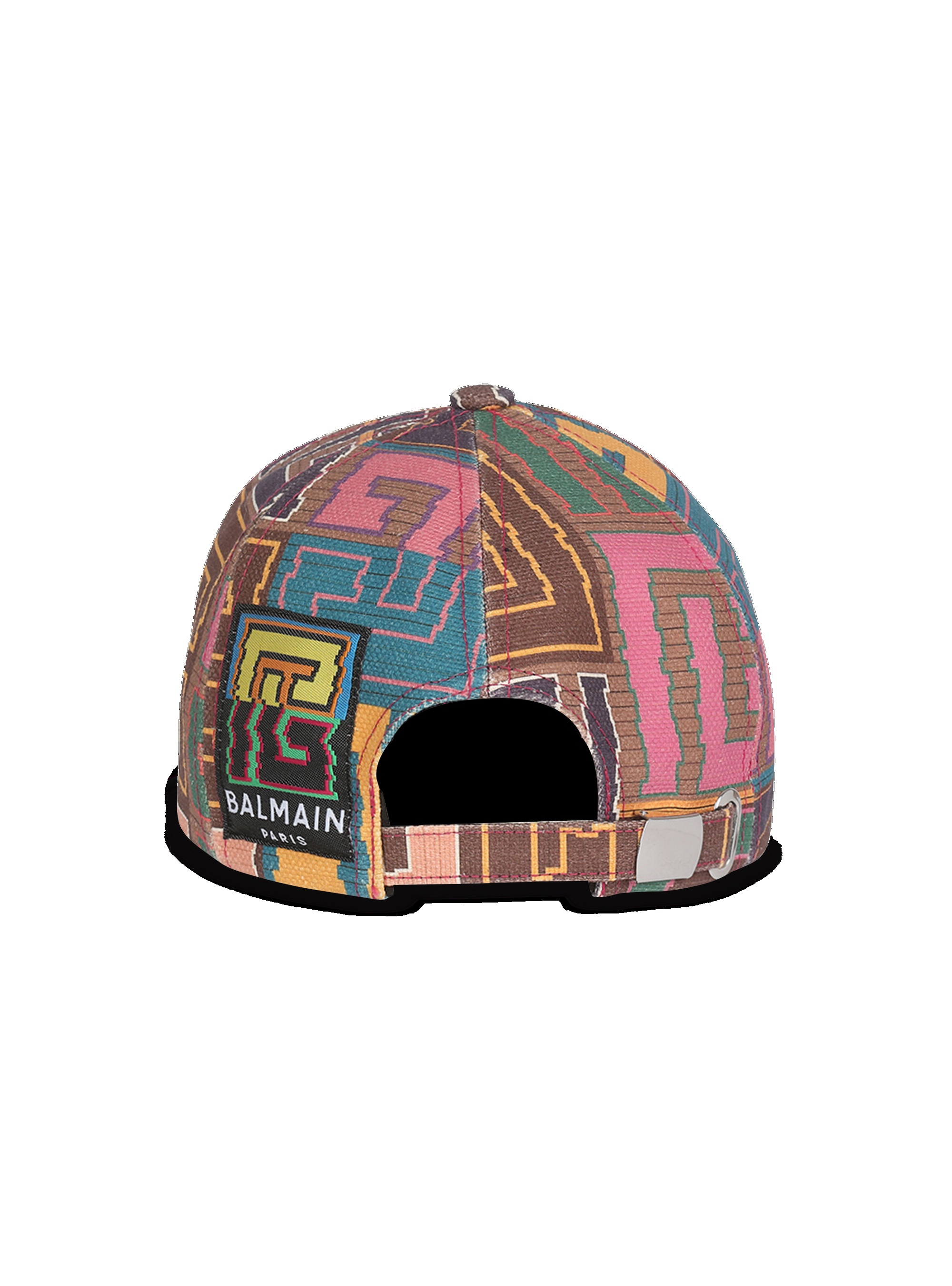 Multicolor needlepoint cap with Balmain monogram - 4