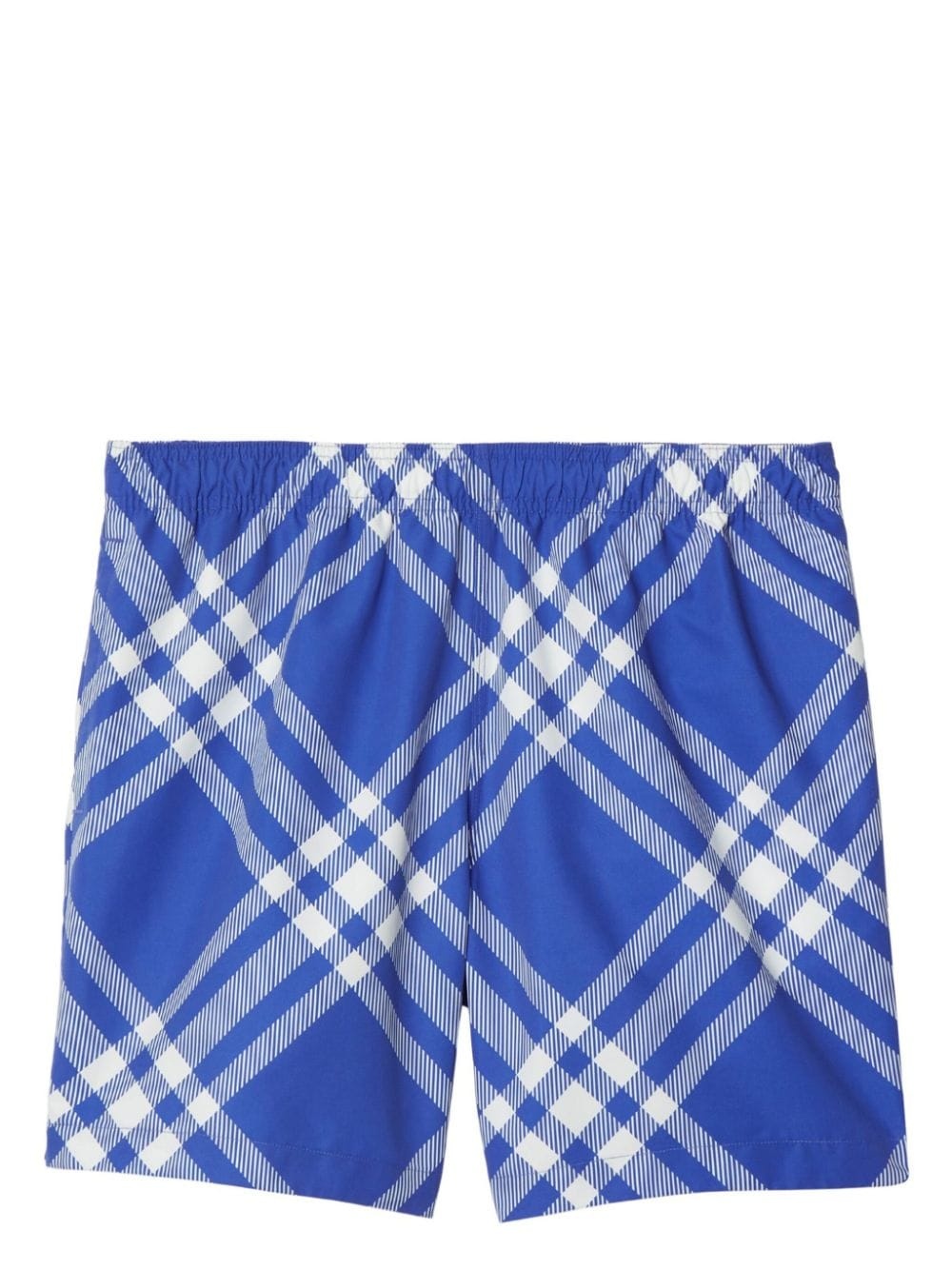 check-print swim shorts - 1