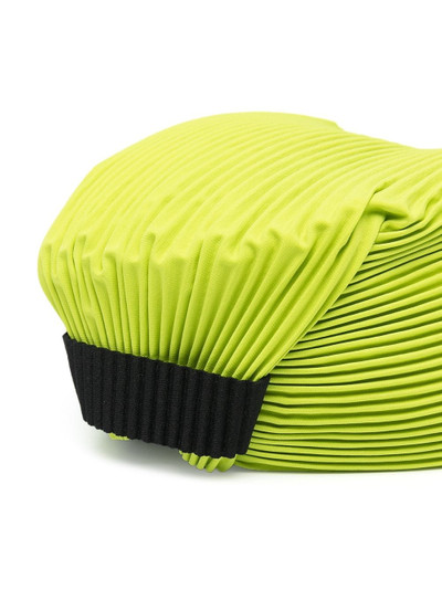 ISSEY MIYAKE pleated cinched back cap outlook