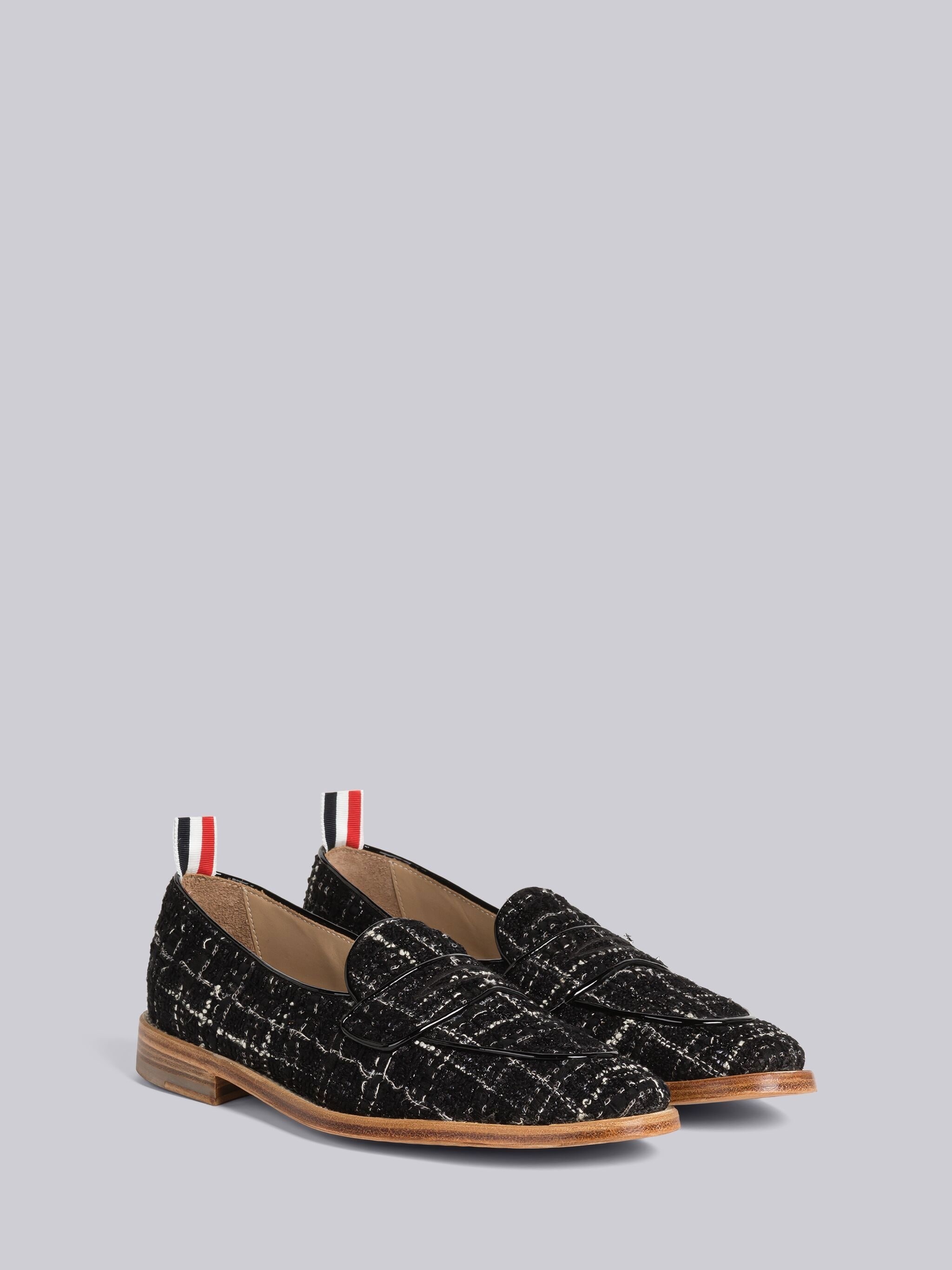 Plaid Ribbon Tweed Varsity Penny Loafer - 3