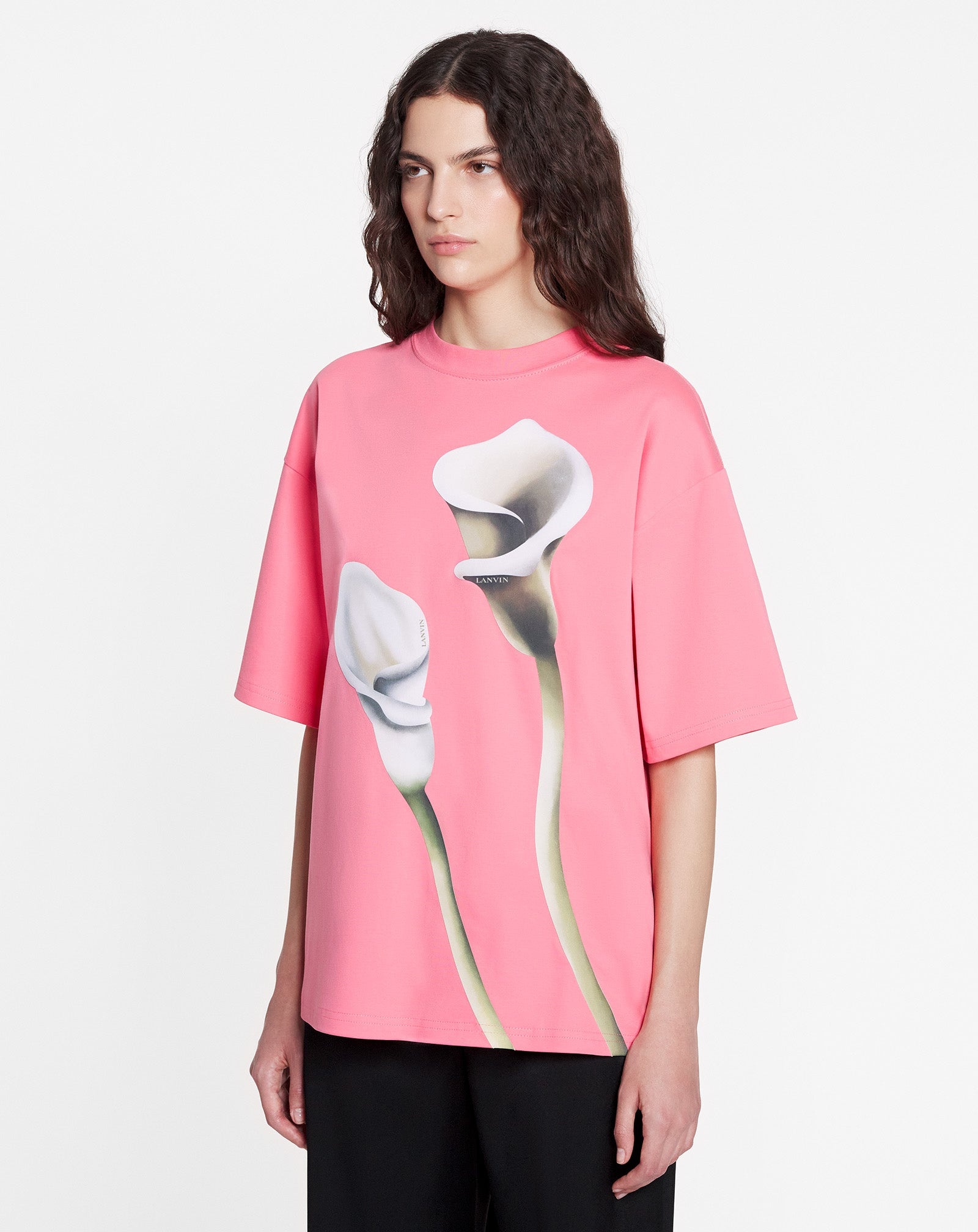 OVERSIZED T-SHIRT WITH CALLA LILY PRINT - 3