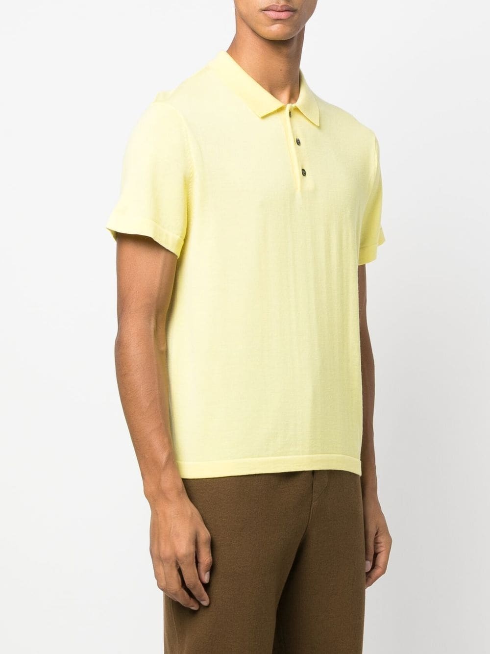 short-sleeve merino polo shirt - 3