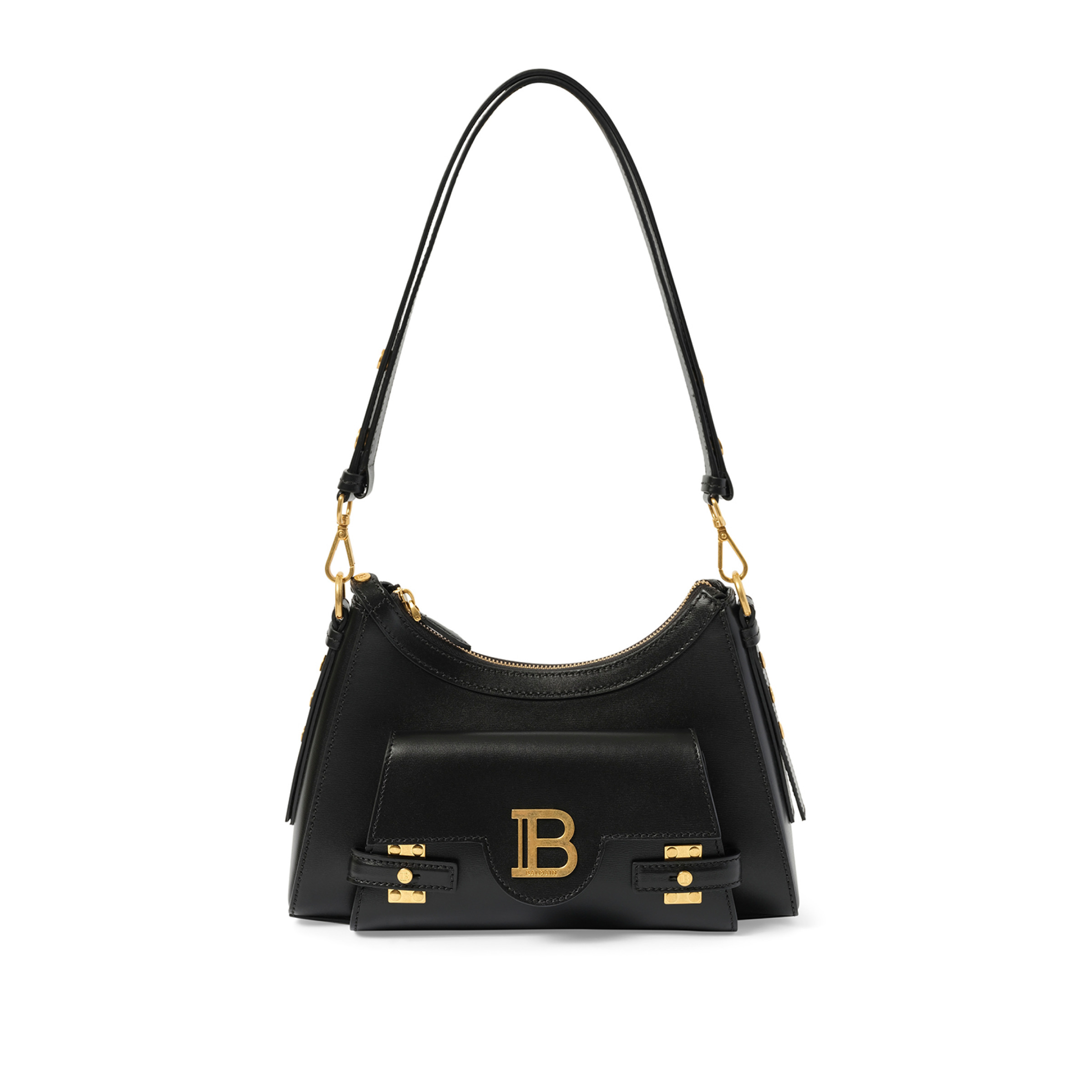 【Balmain】B-BUZZ HOBO-CALFSKIN◆DN1BT904LSLX Calfskin B-Buzz Hobo bag - Women | BALMAIN