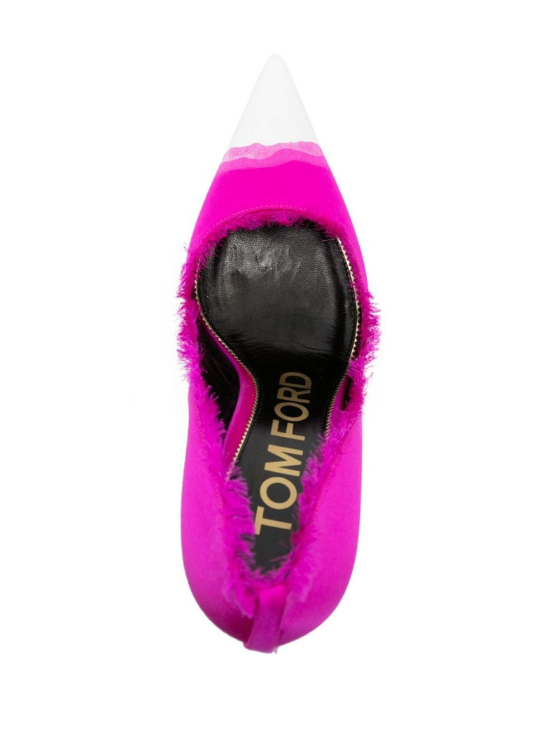 painted satin pumps 4