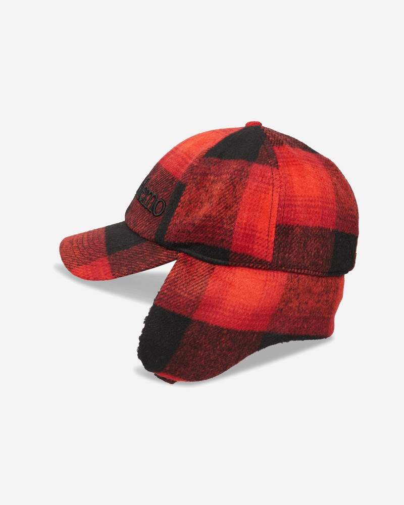 Plaid Flap Cap Red 6