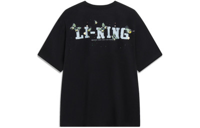 Li-Ning Li-Ning Butterfly Graphic T-shirt 'Black' AHST205-3 outlook