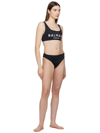 Balmain Black Embroidered Bikini outlook
