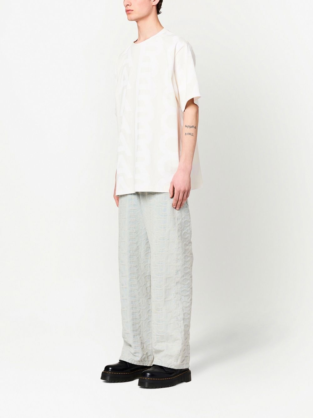 The Monogram wide-leg jeans - 4