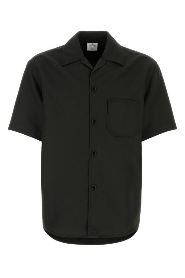 Black polyester shirt - 1