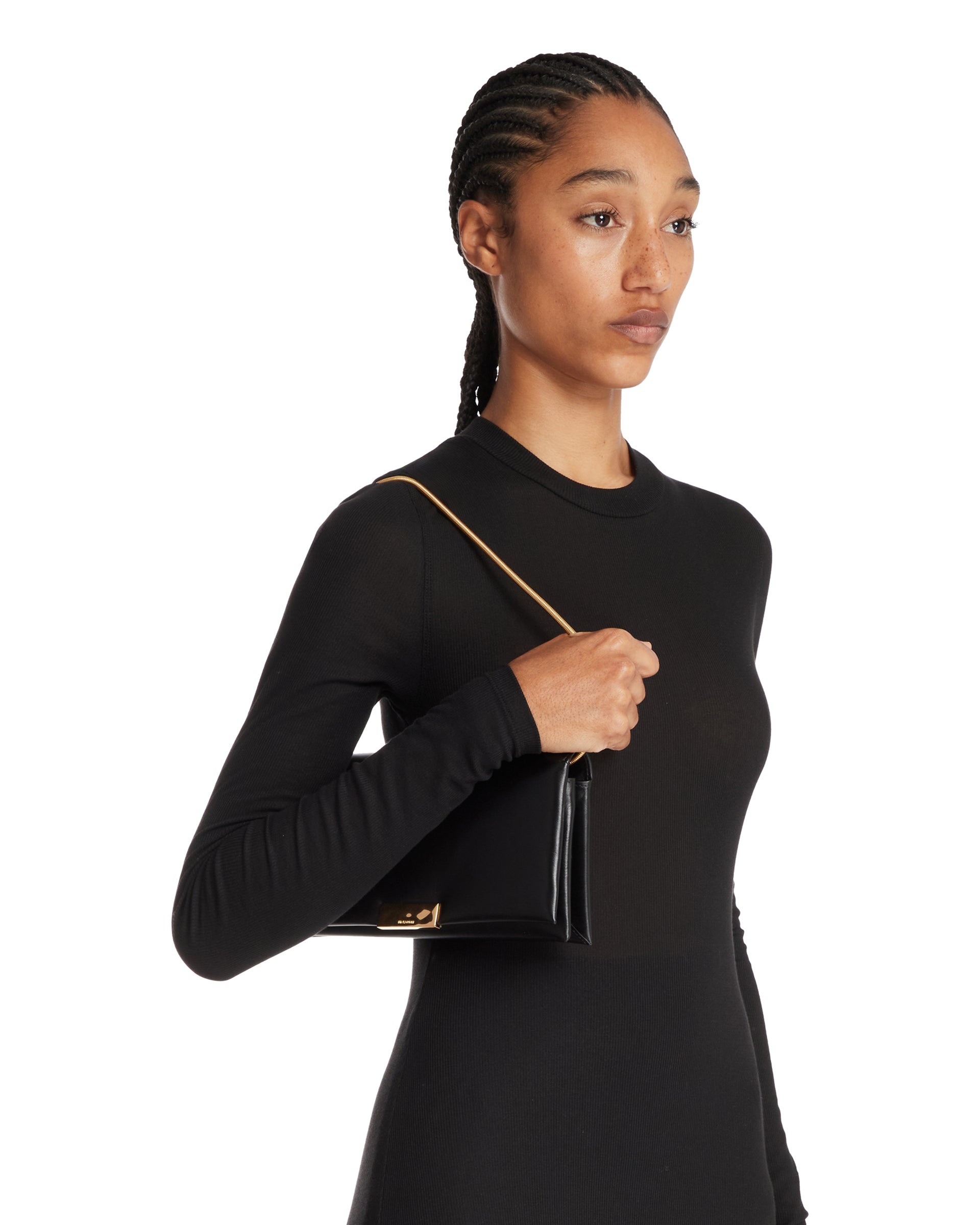 Black Carnet Shoulder Bag - 4