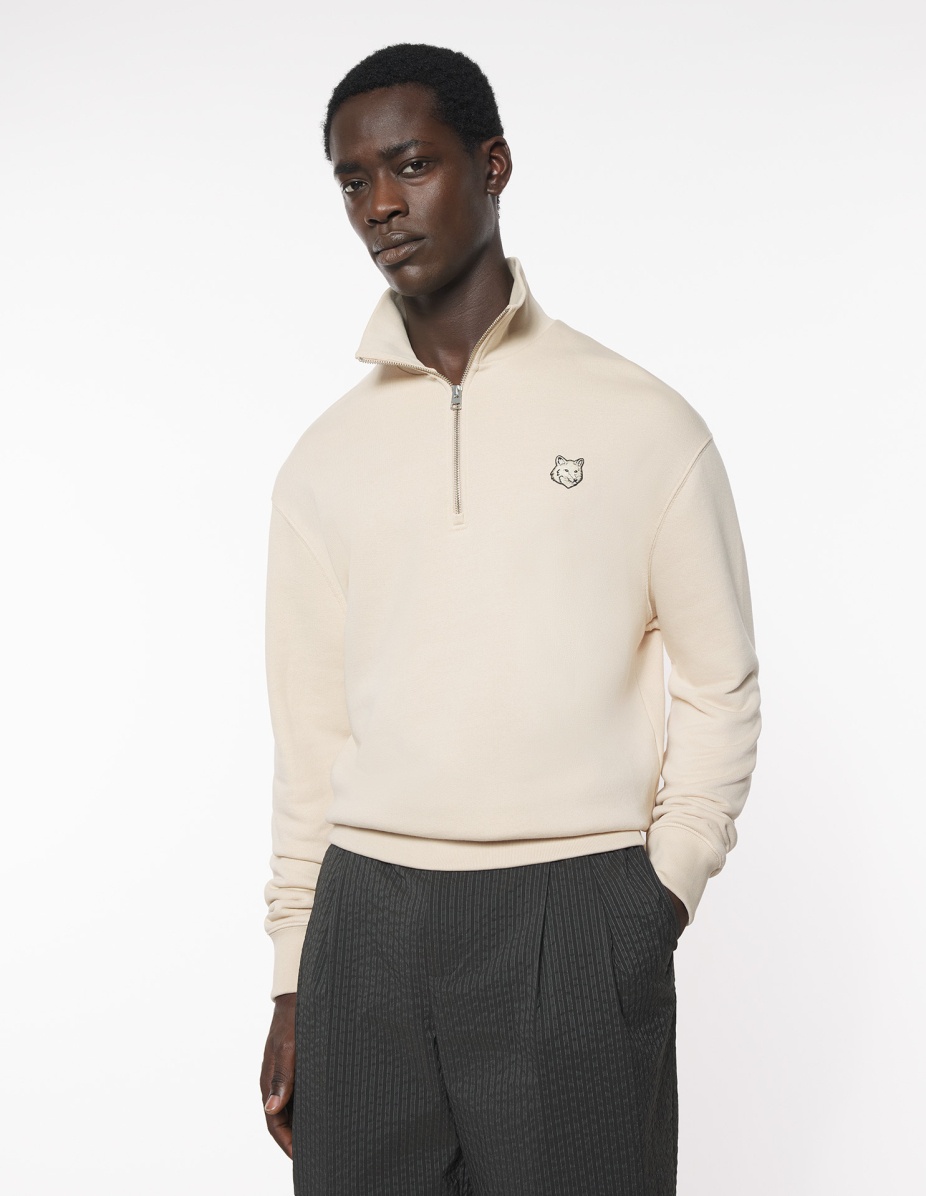 BOLD FOX HEAD PATCH COMFORT HALF ZIPPED SWEATSHIRT - 3