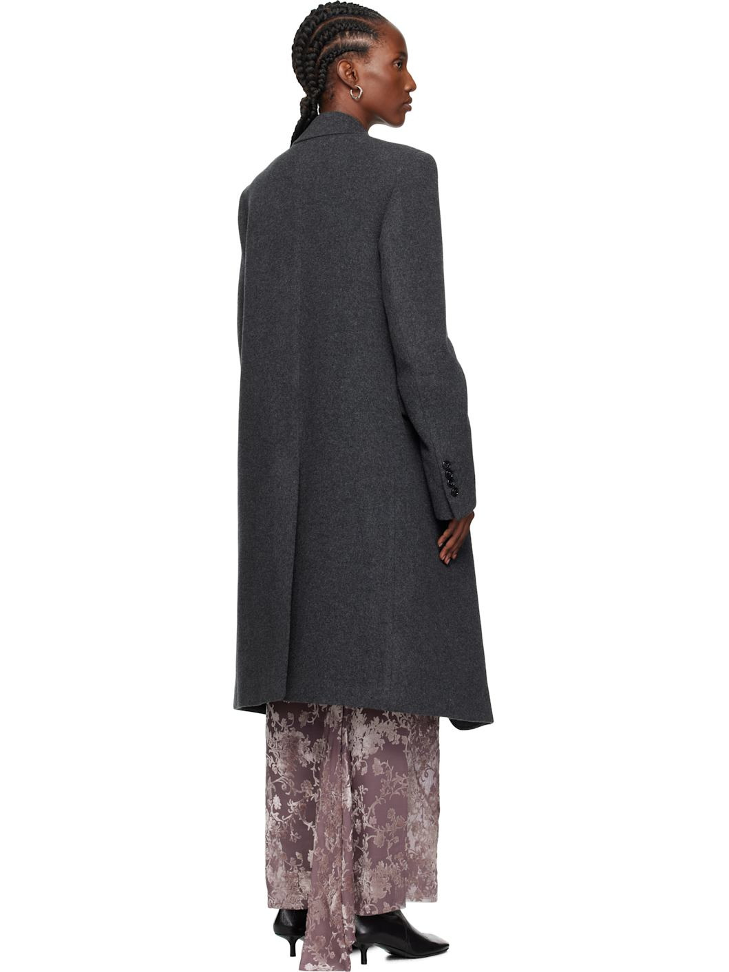Gray Viv High Comfort Tailored Coat - 3