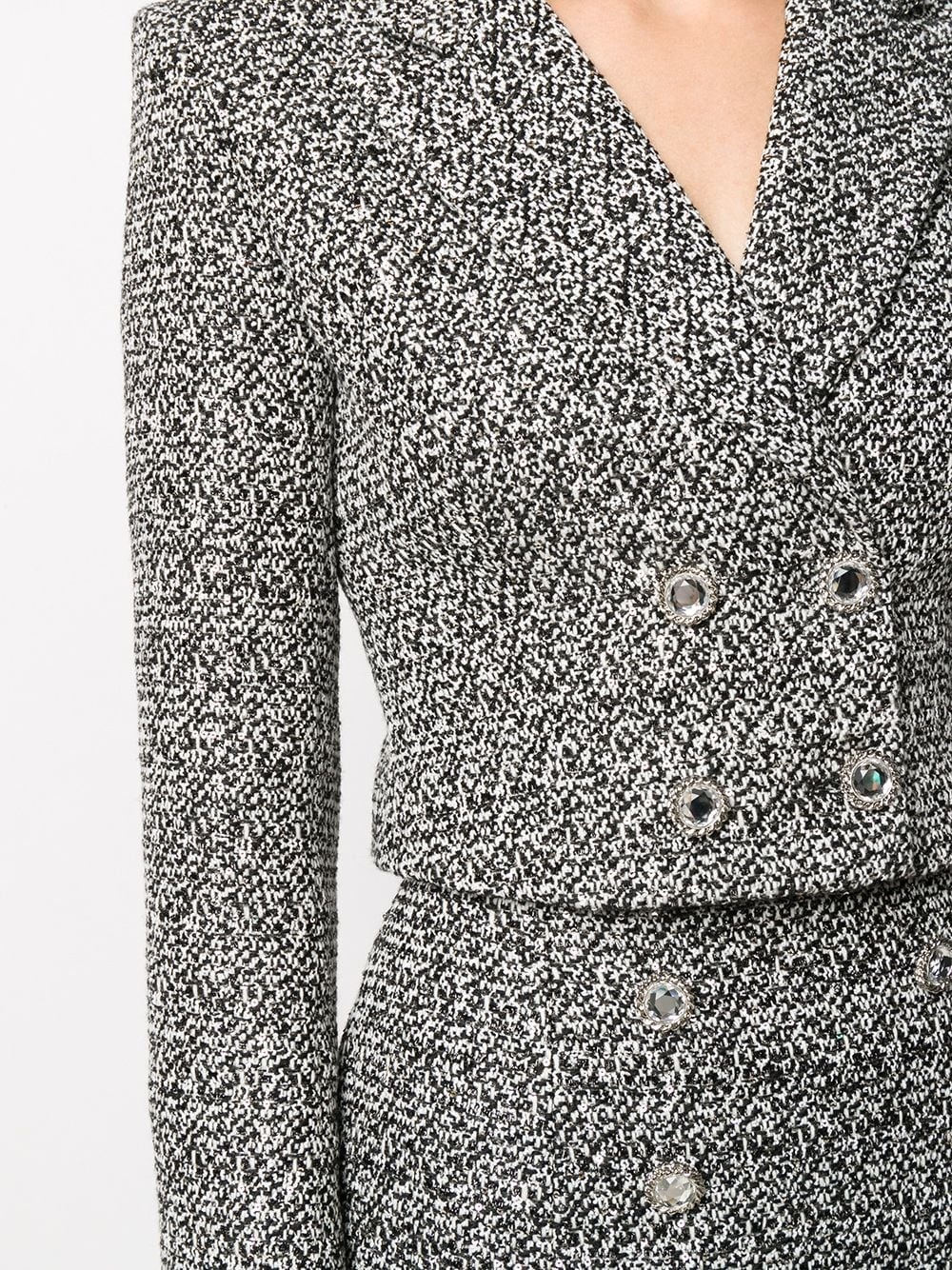 tweed cropped blazer  - 5