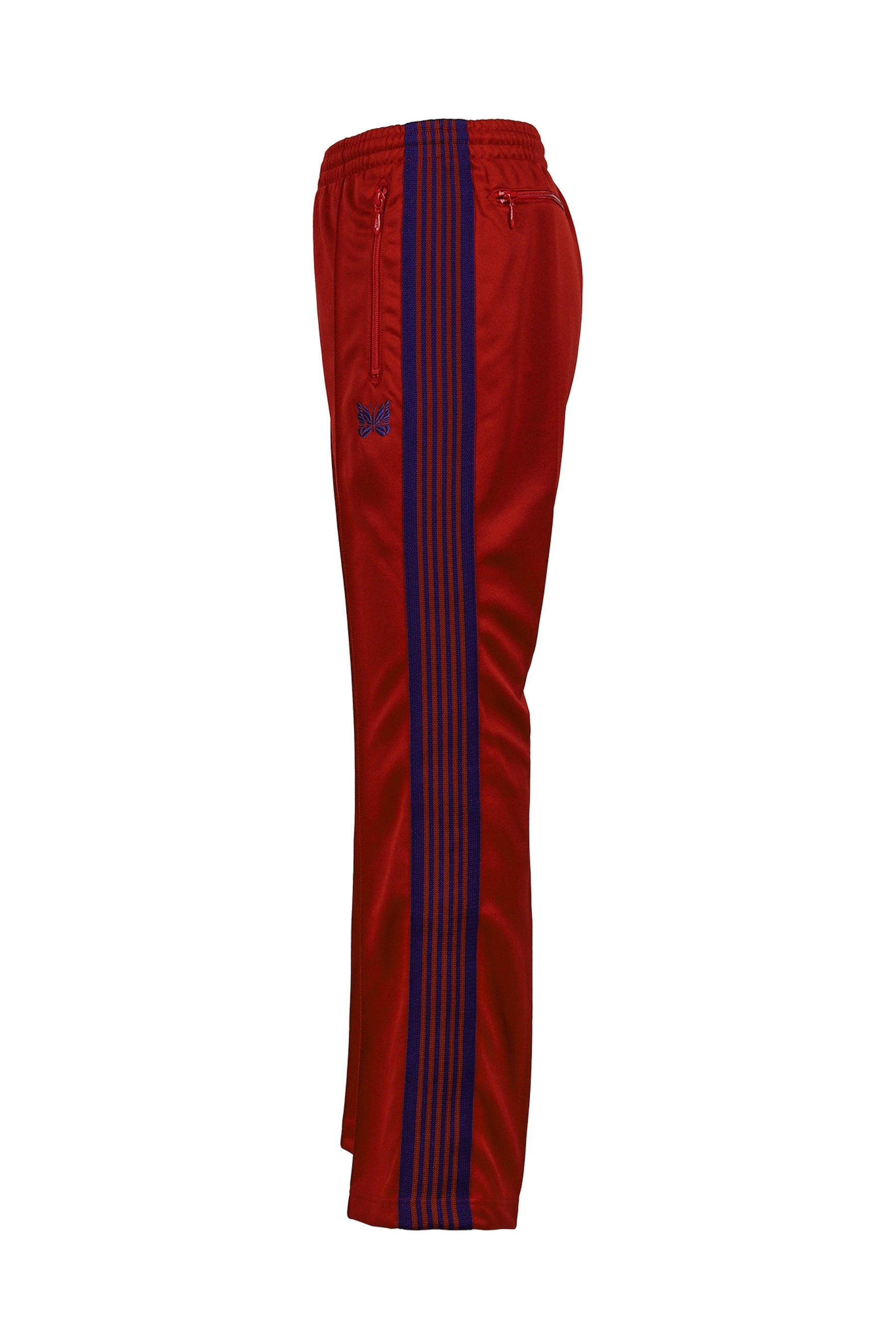 BOOT-CUT TRACK PANT - POLY SMOOTH / RED - 7
