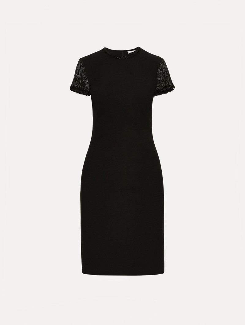 BUGLE BEAD EMBROIDERED COCKTAIL DRESS 1