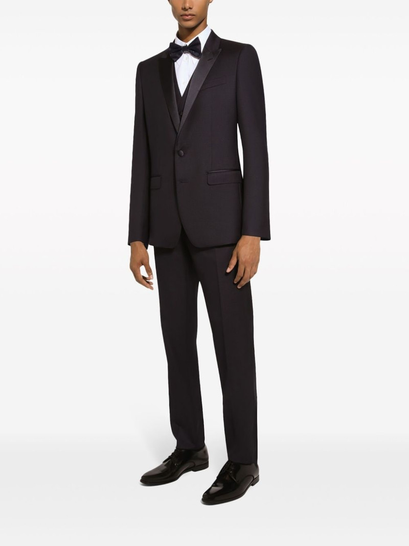 Dolce & Gabbana contrasting lapels two-piece suit outlook