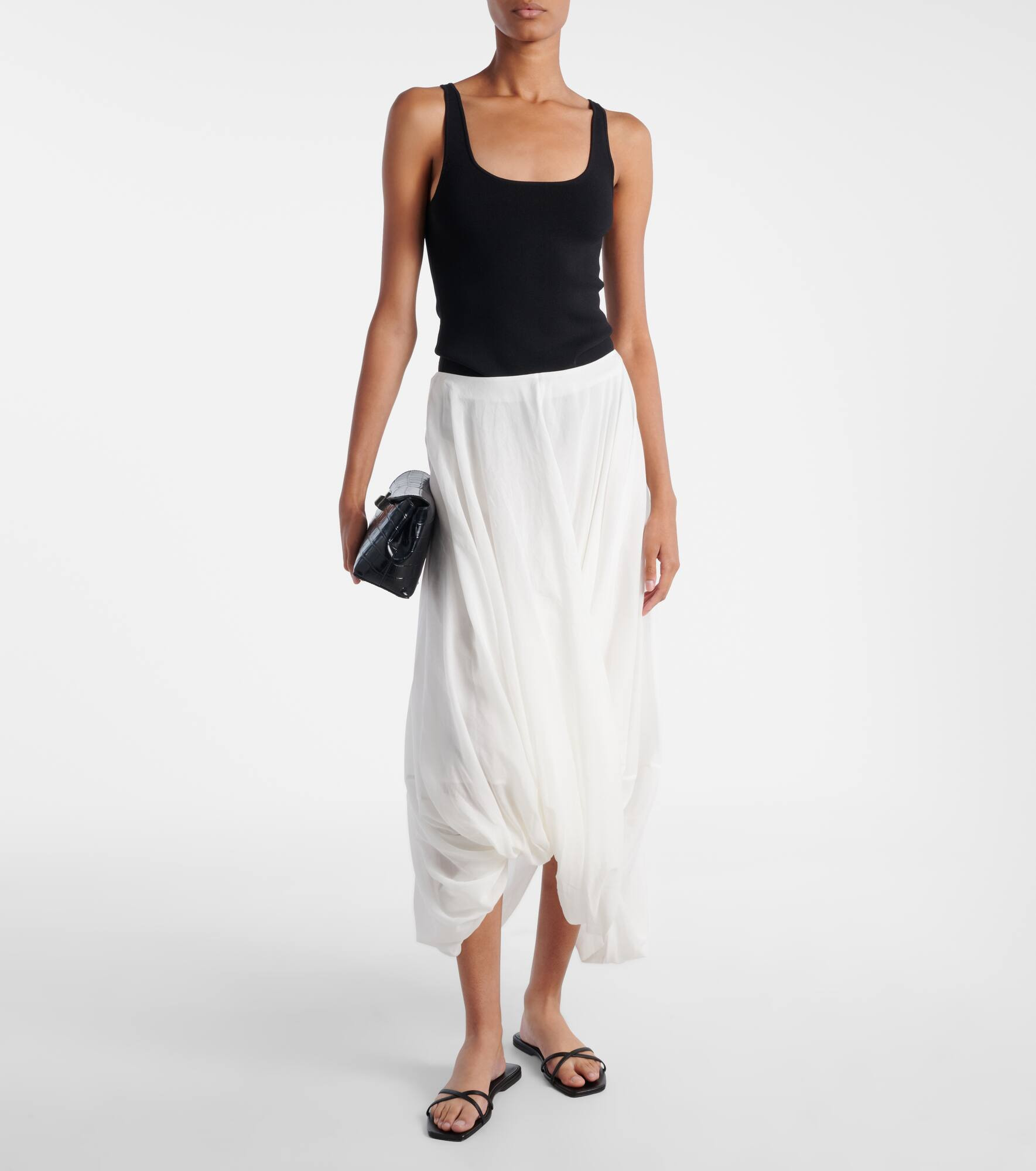 Draped maxi skirt - 2