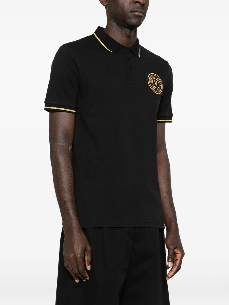 VERSACE JEANS COUTURE Versace Jeans Couture Logo-appliqué Polo Shirt outlook