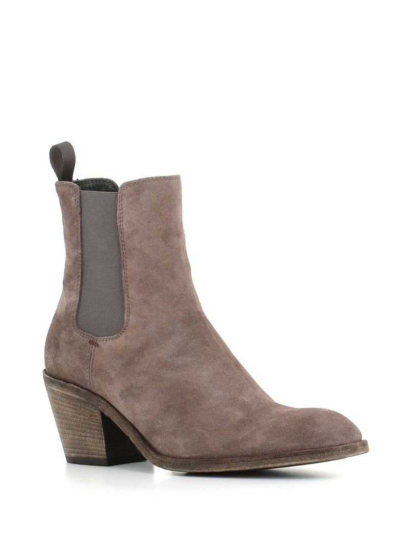 OFFICINE CREATIVE 55mm almond-toe suede boots outlook