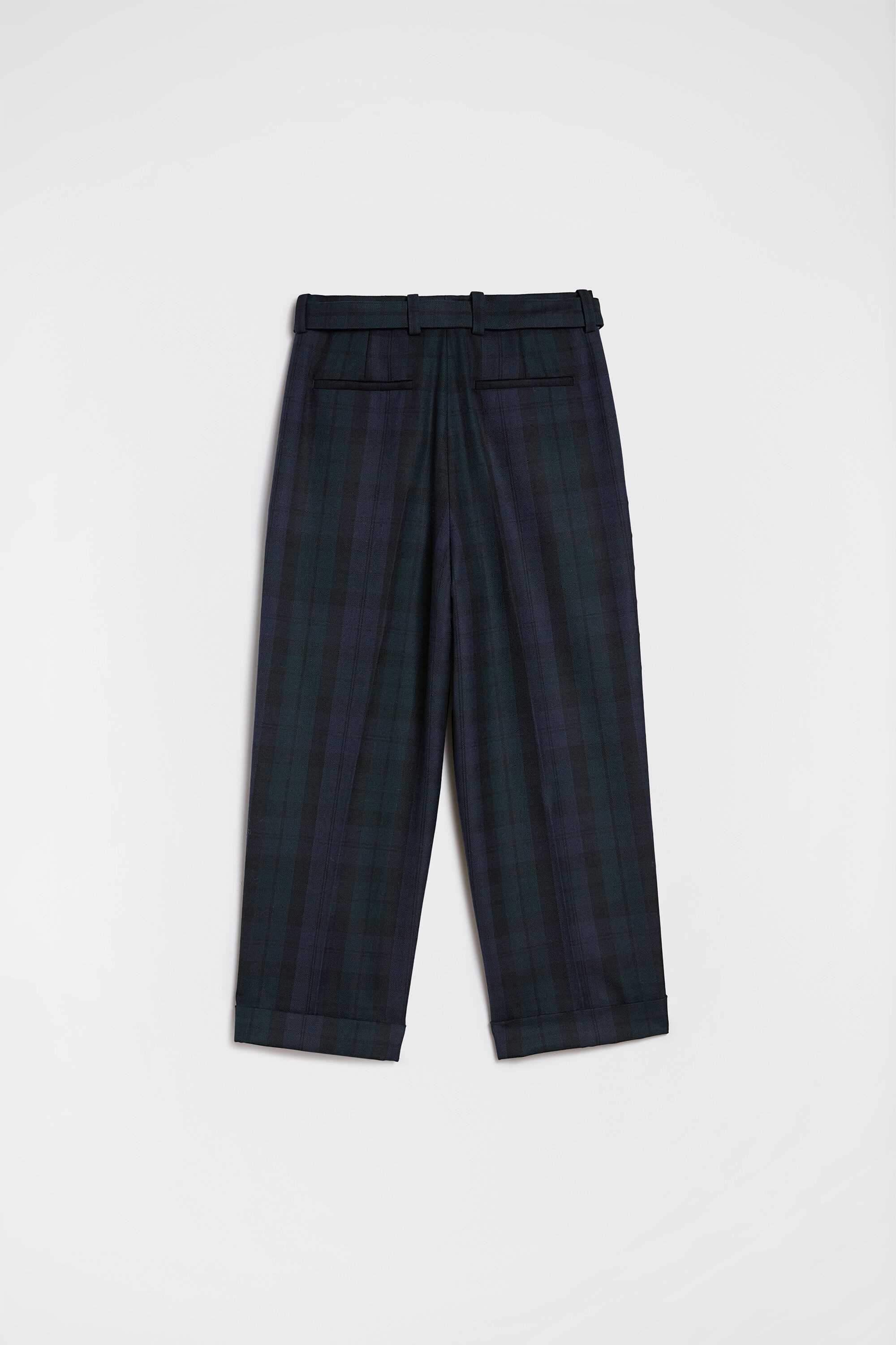 Wool Belted Trousers - 6