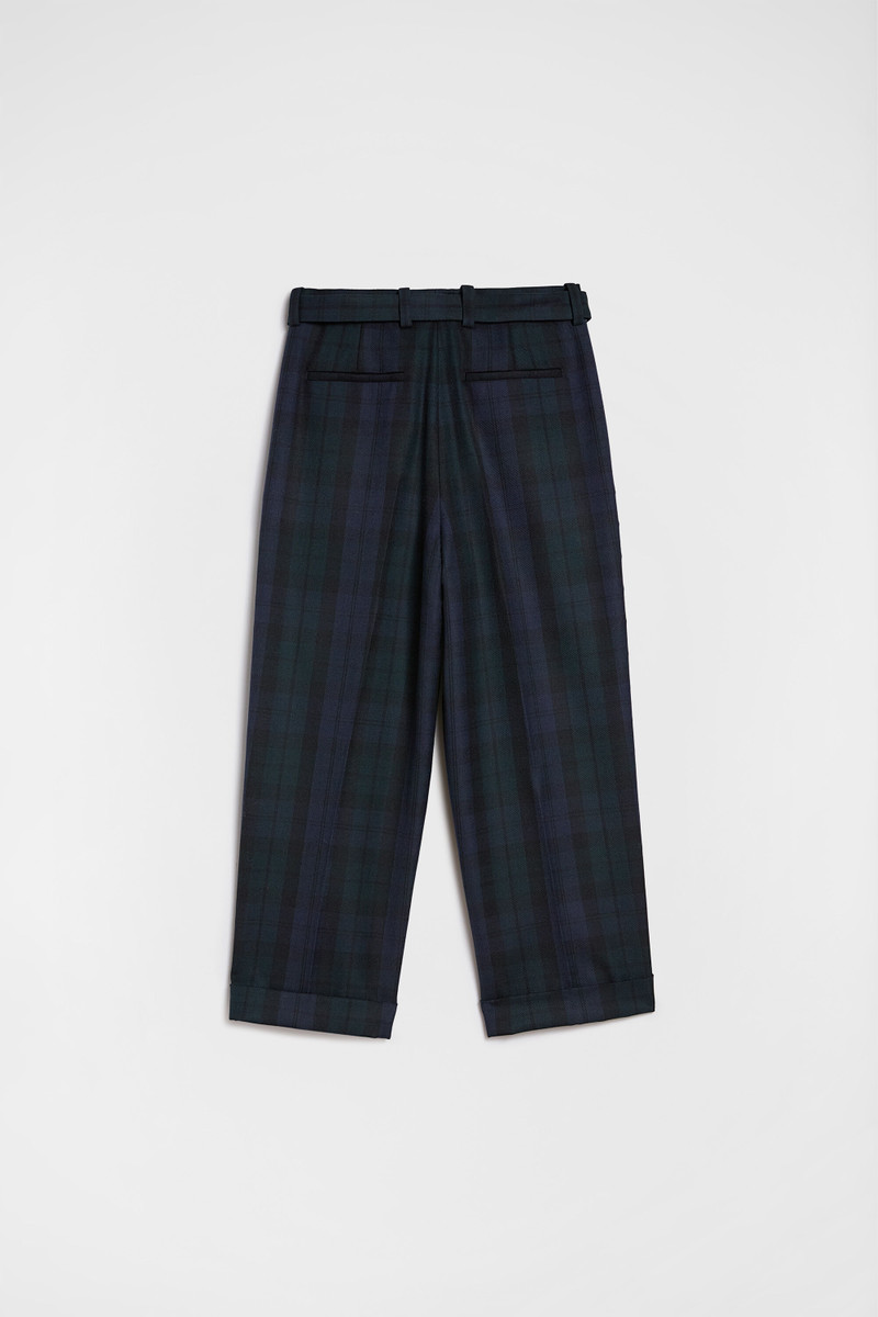 Wool Belted Trousers 6