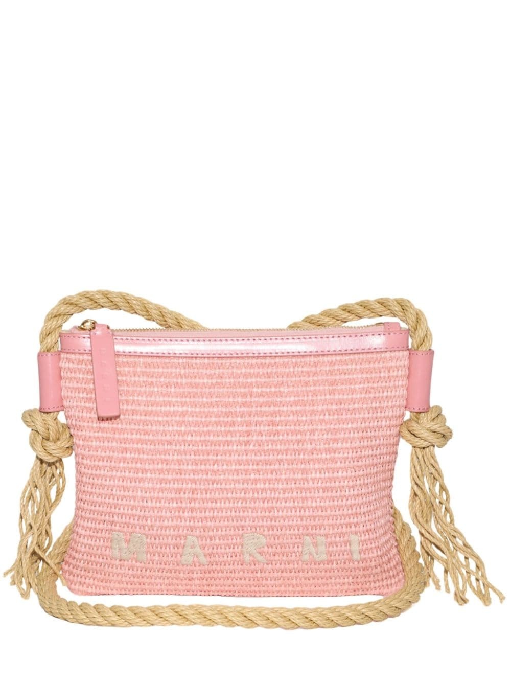 Marcel logo-embroidered crossbody bag - 1