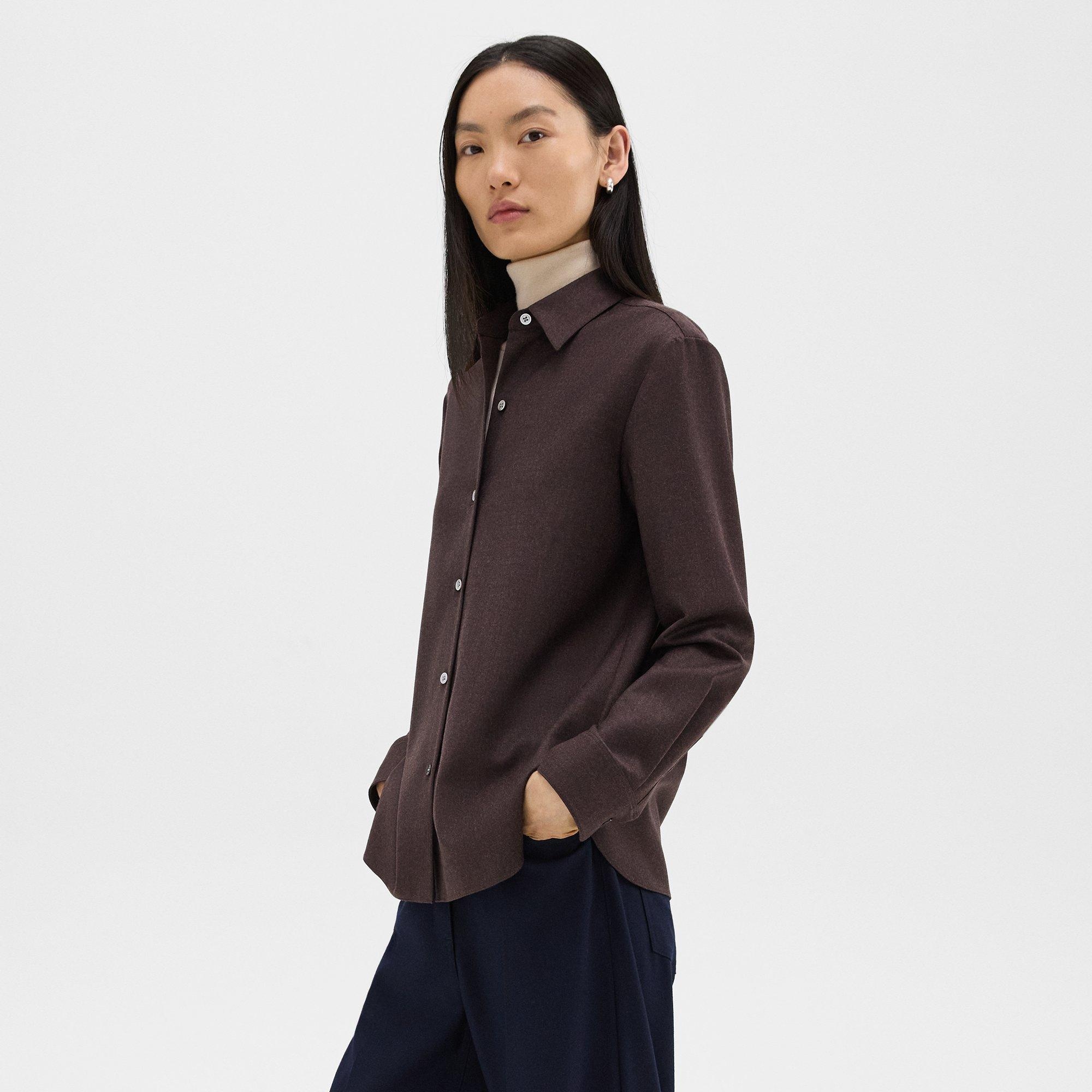 Straight Shirt in Sleek Flannel - 3