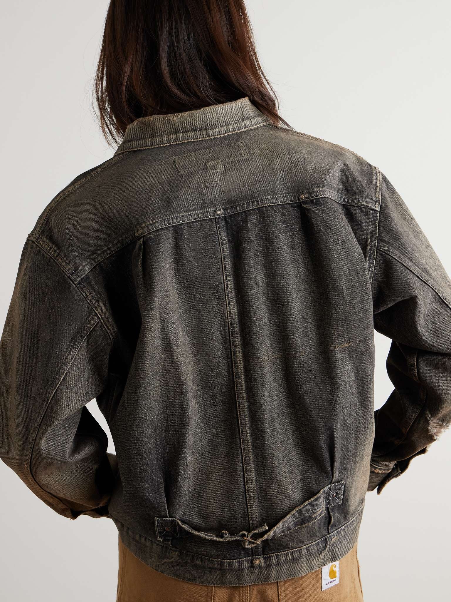 Savage Type-1 Distressed Denim Jacket - 5