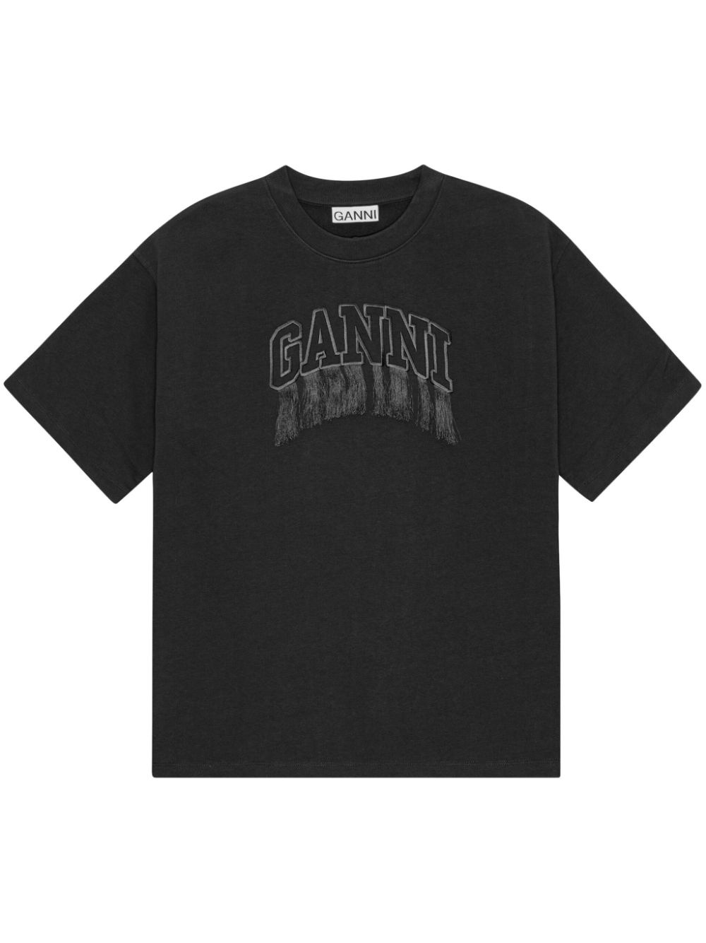 logo-embroidered T-shirt - 1
