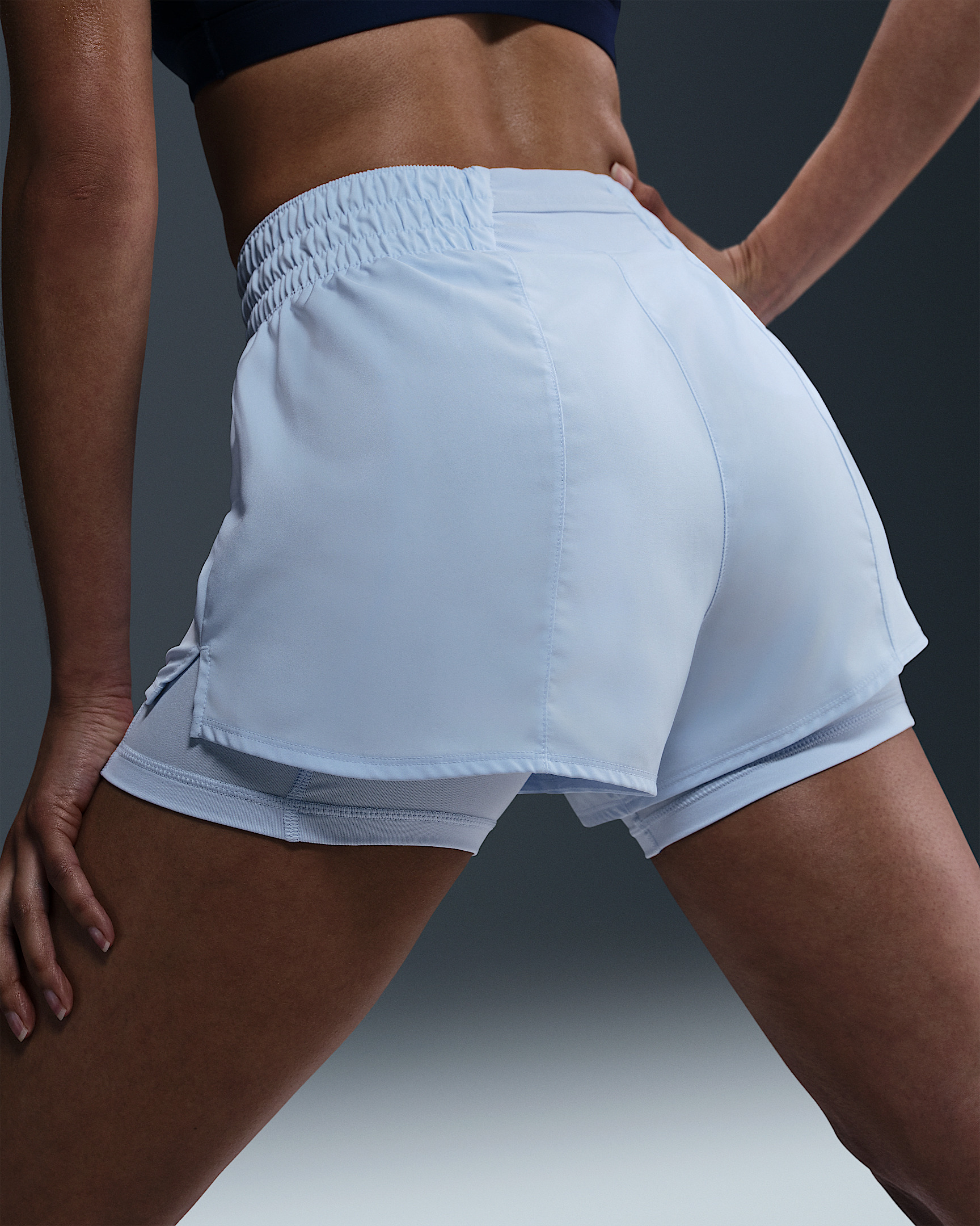 Nike One Women's Dri-FIT High-Waisted 3" 2-in-1 Shorts - 3