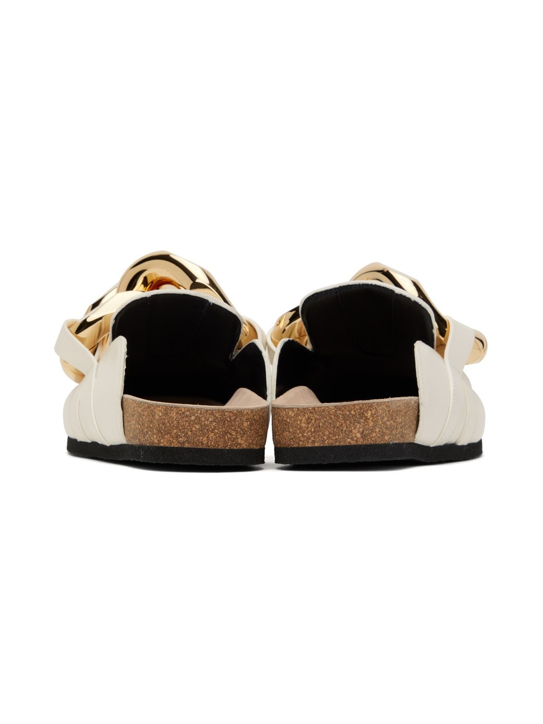 White Chain Mules - 2