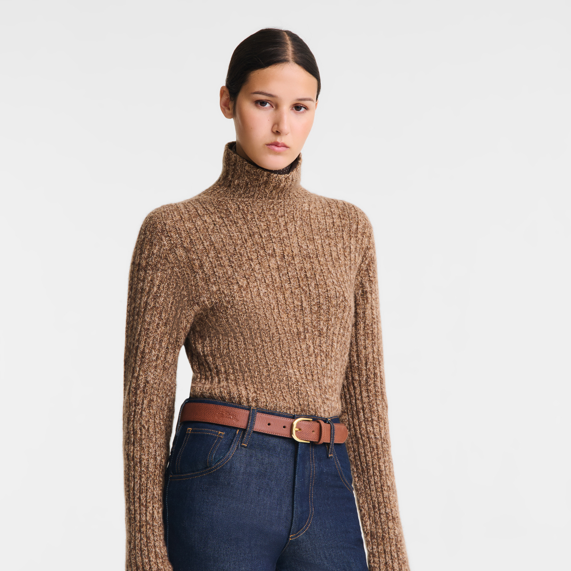 Le Pliage Original Ladies' belt Cognac - Leather - 2