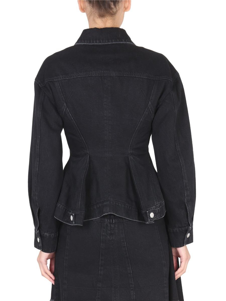 ジャケット alexander mcqueen HYBRID DENIM JACKET (715557_QMAB51000) Alexander McQueen Hybrid Denim Biker Jacket - $ 3.350,00