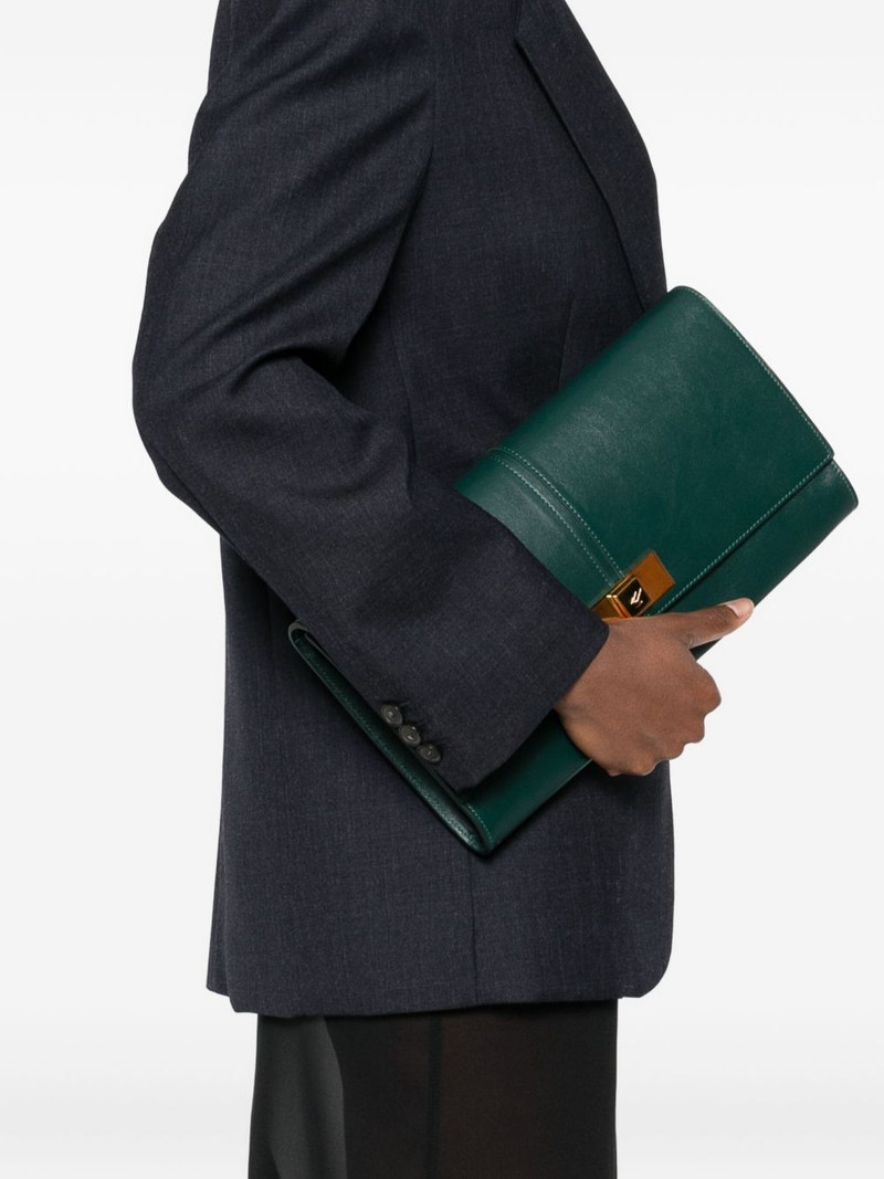 Giuseppe Zanotti Montserrat leather clutch bag outlook