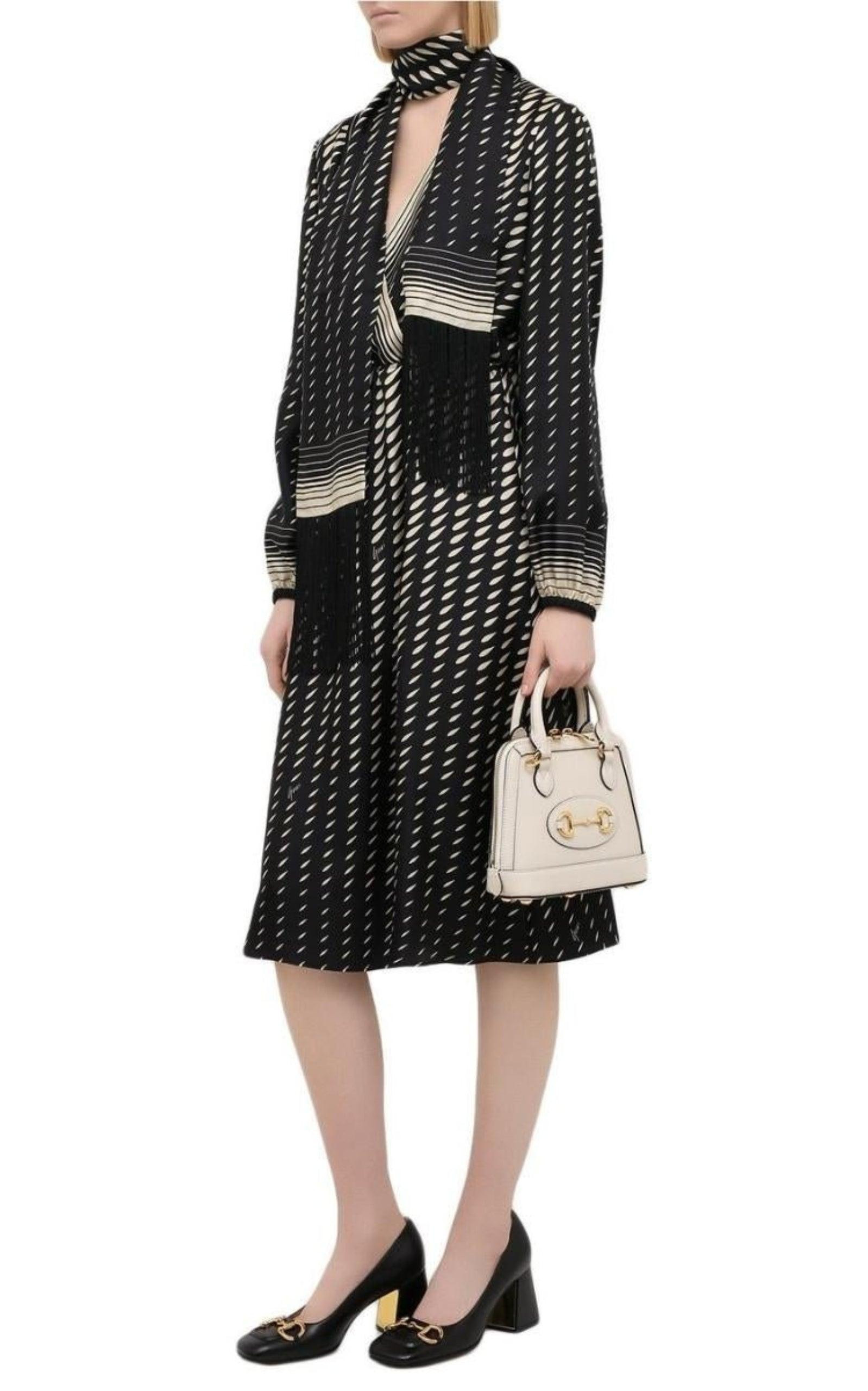 Printed Scarf Belted Wrap Dress - 2