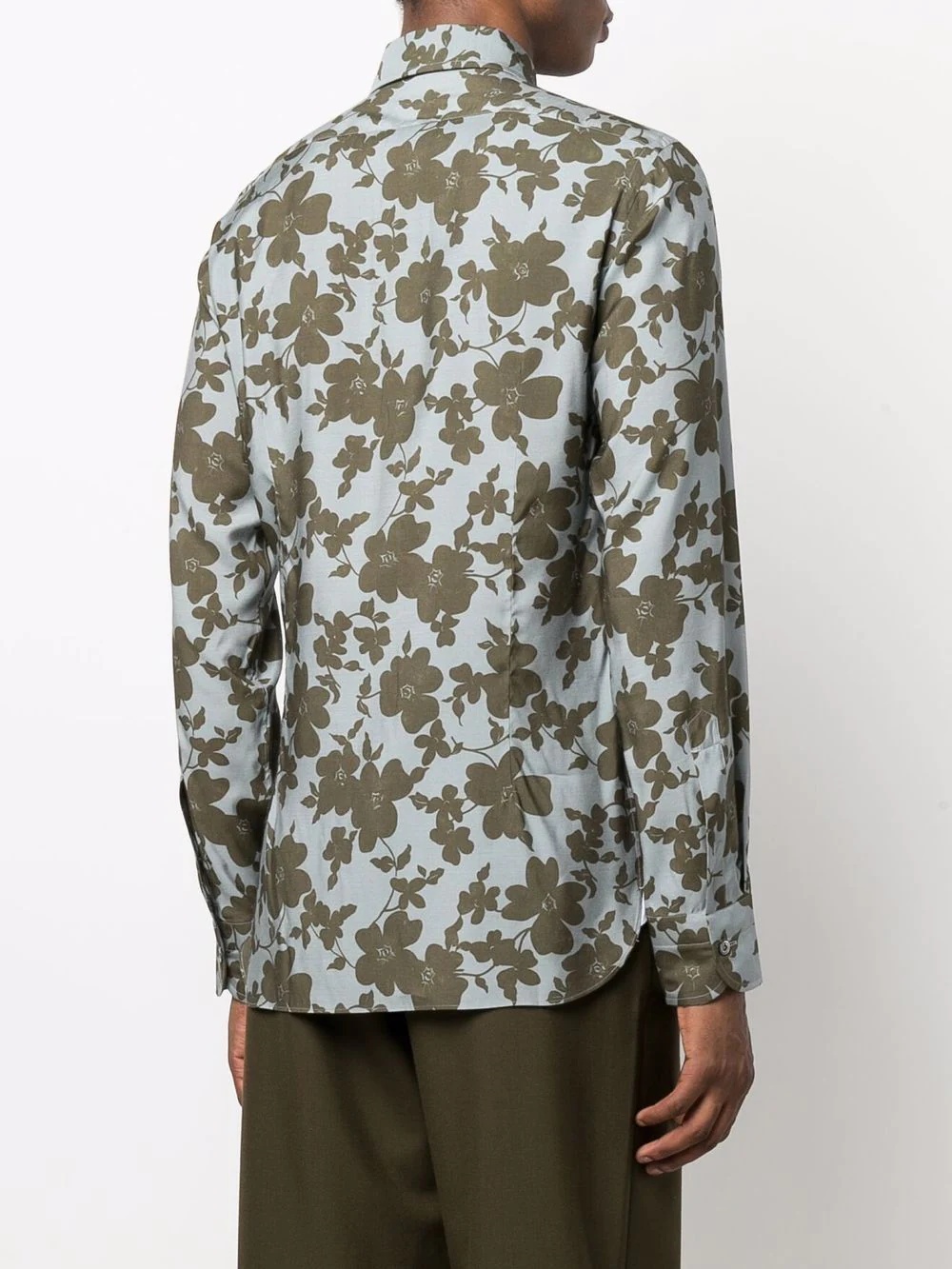 floral-print buttoned-up shirt - 4