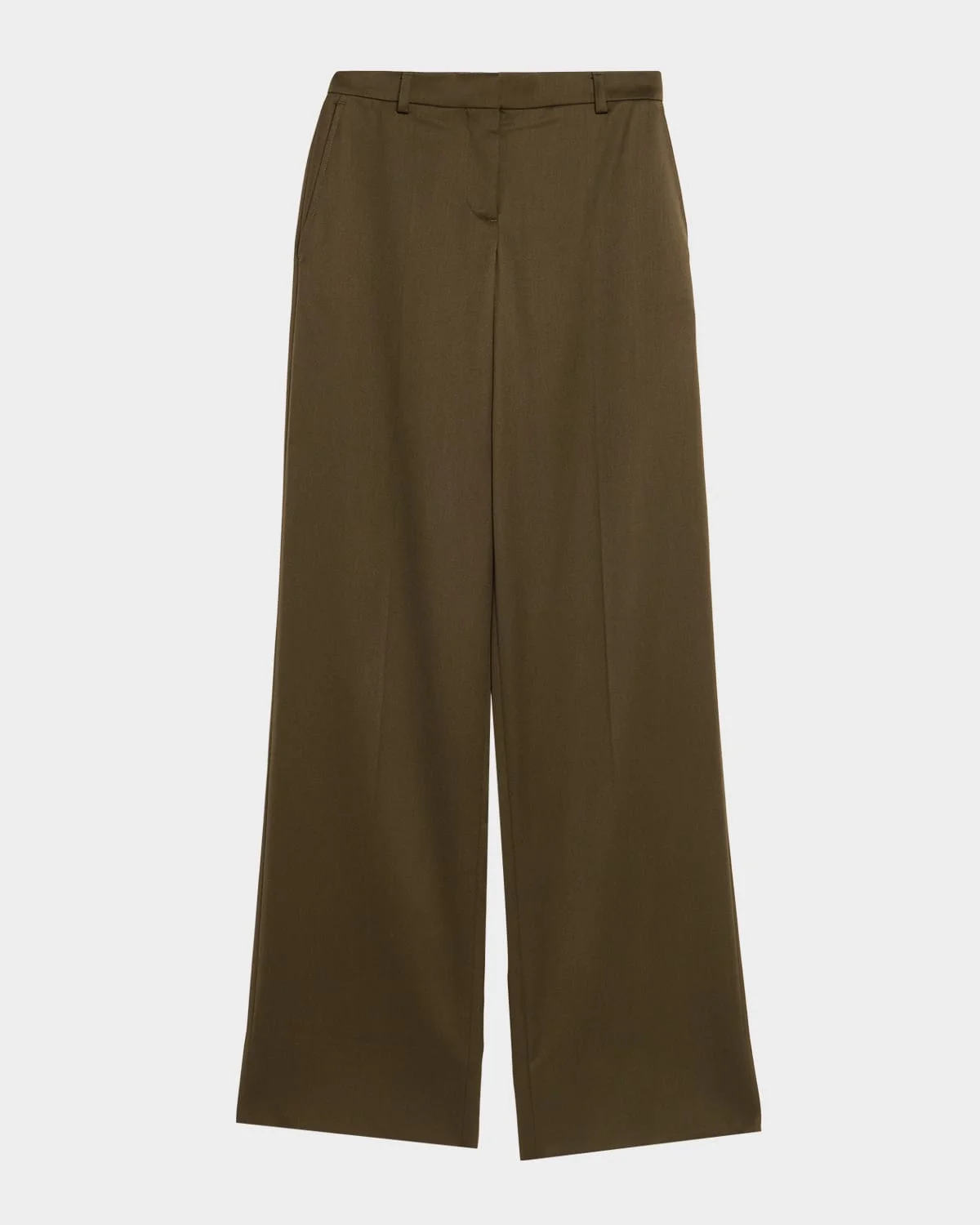 Tailored Wool Wide-Leg Trousers - 1