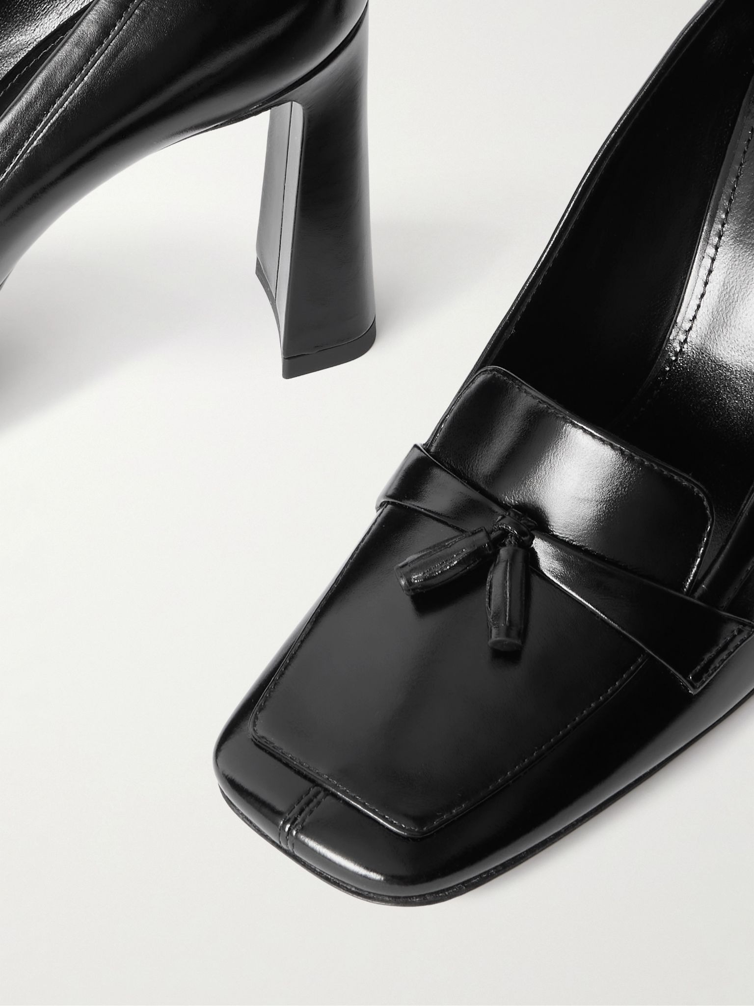 Chloé 90 tasseled leather pumps Black - 4