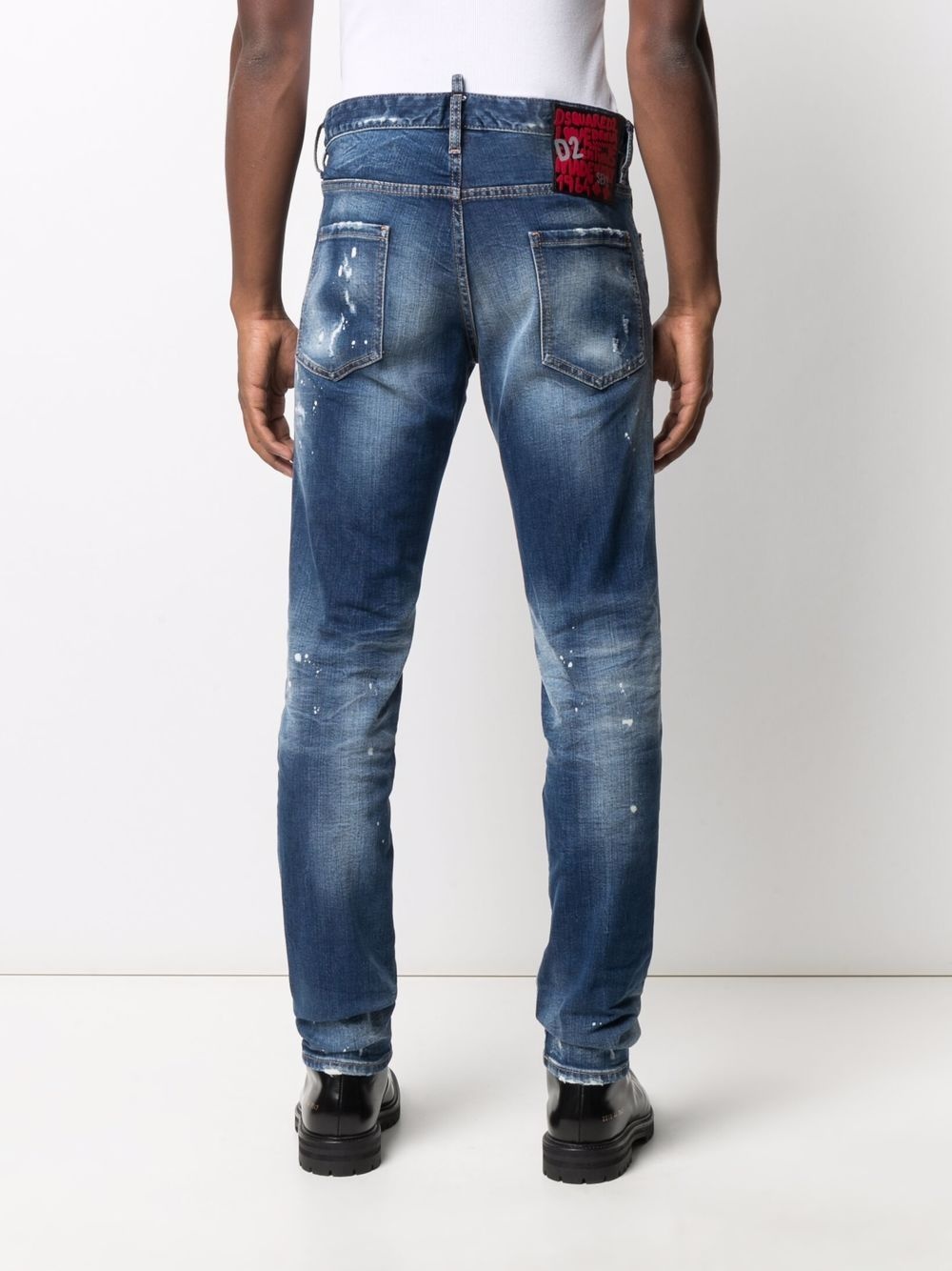 distressed-effect slim-fit jeans - 4