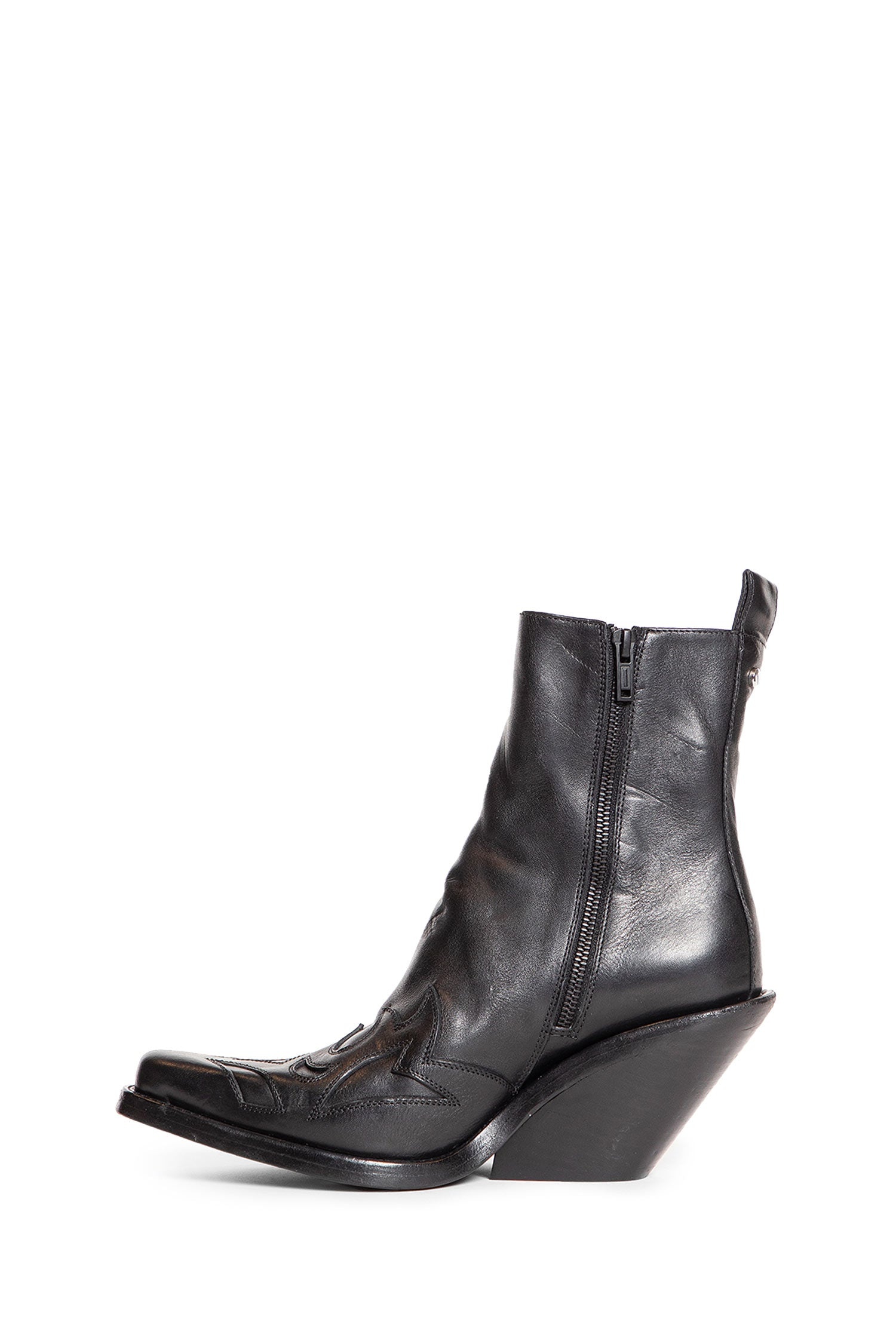Hemo-Western-Boots-In-Washed-Grained-Calfskin - 4