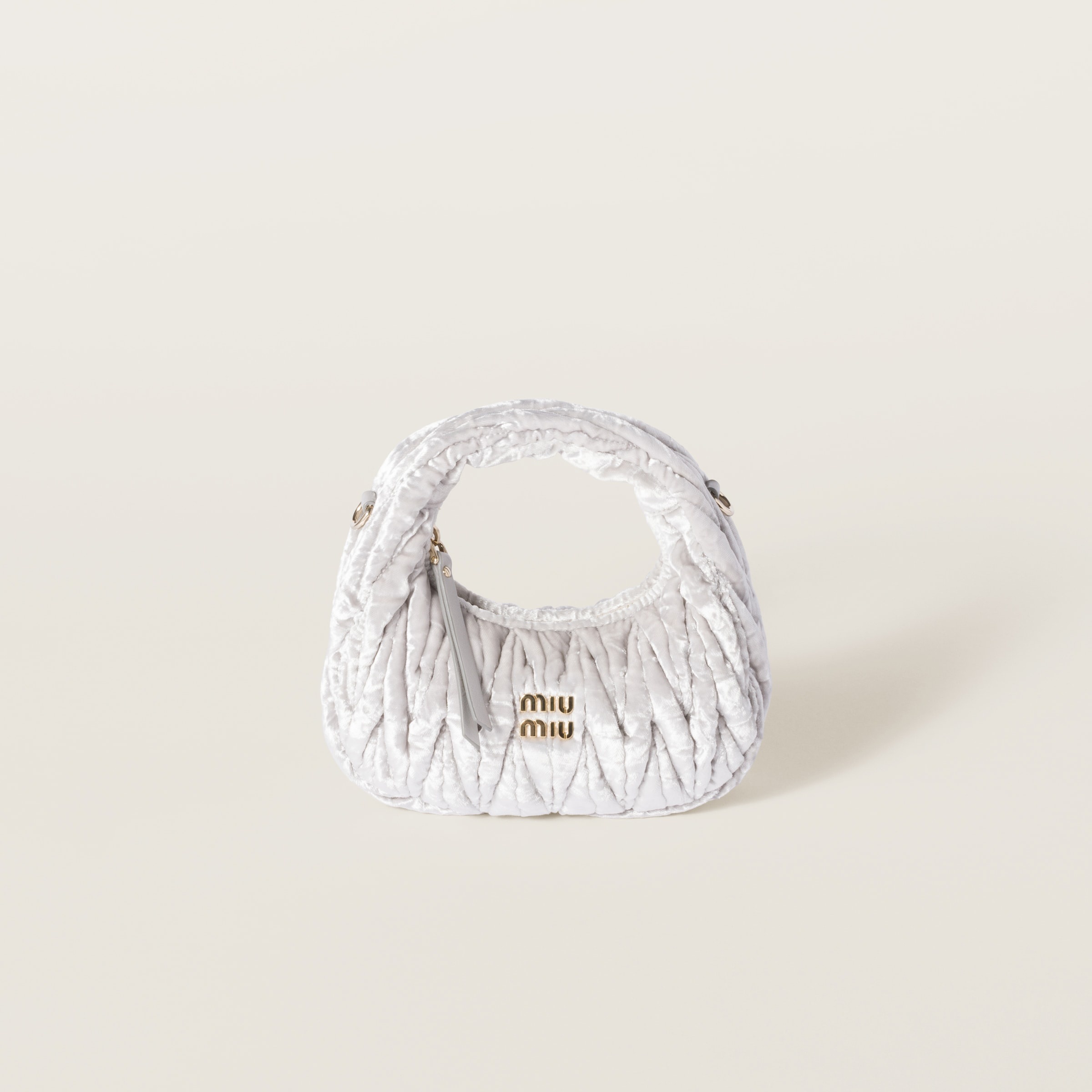 Wander velvet hobo mini bag - 1