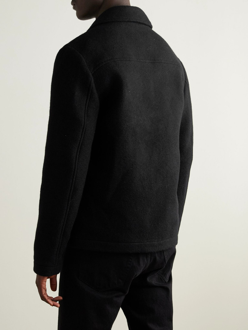 Gael 8267 Brushed Wool-Blend Jacket Black 3