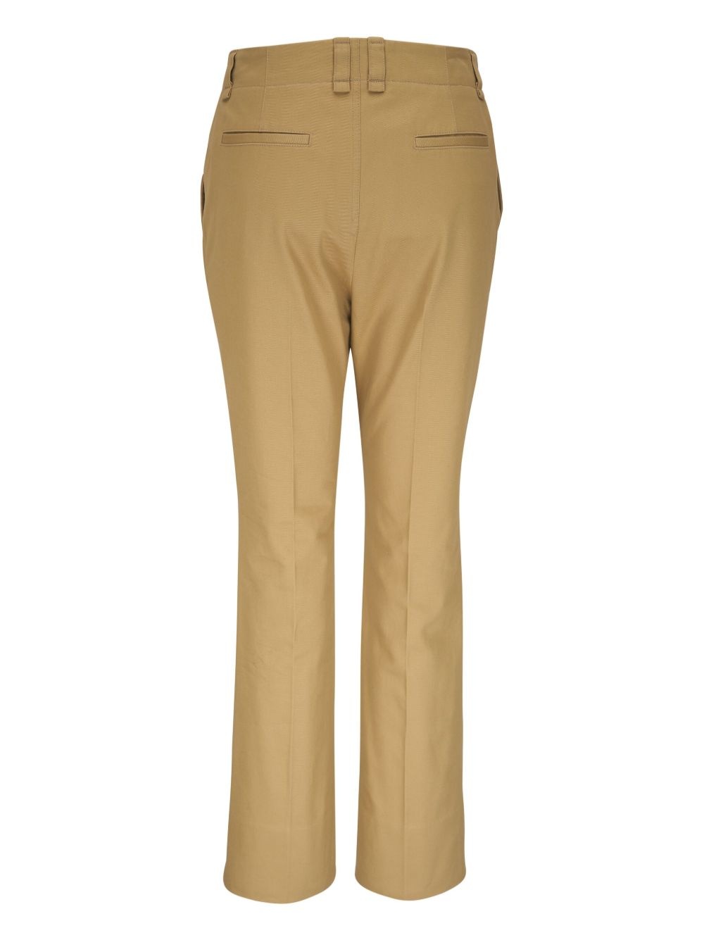 straight-leg cotton trousers - 2