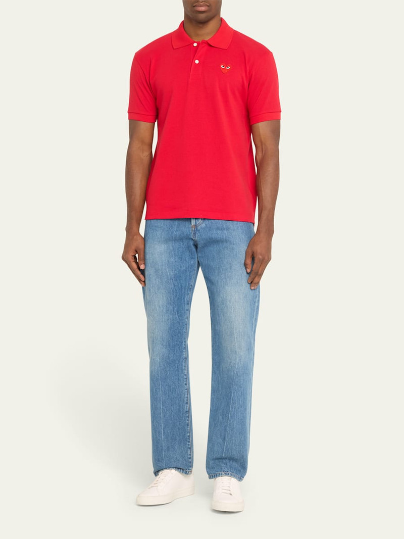 Comme Des Garçons Men's Polo Shirt with Heart outlook