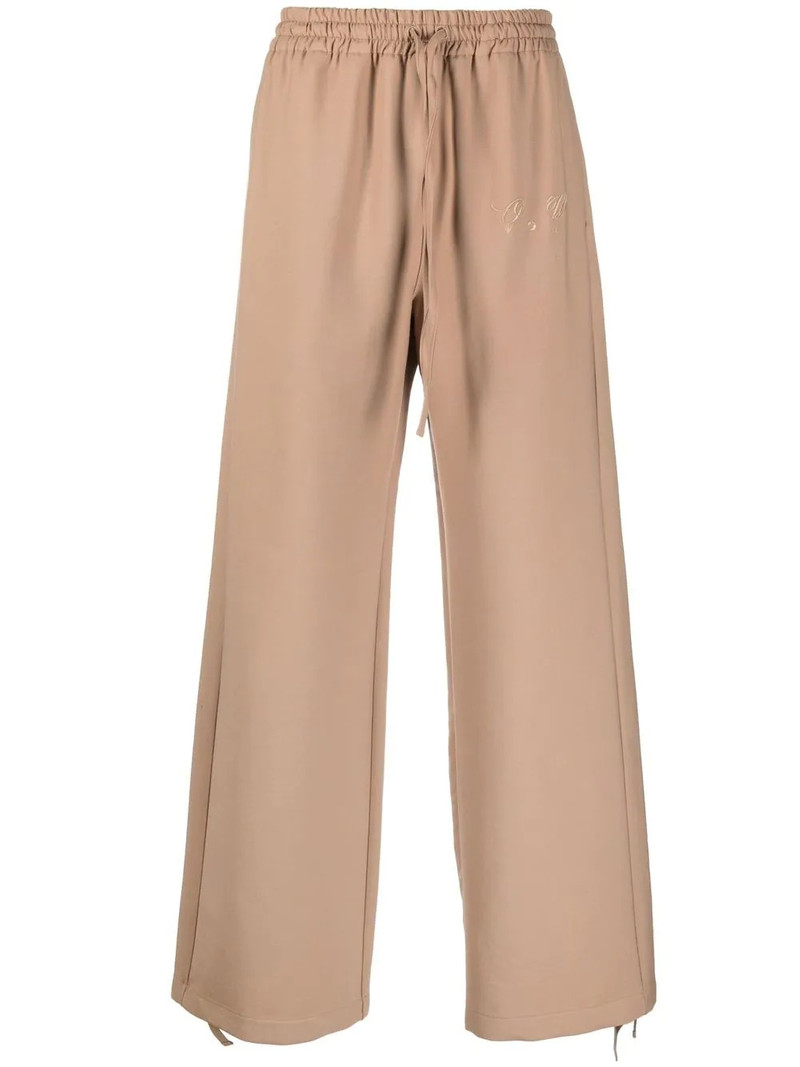 embroidered-logo track pants 1