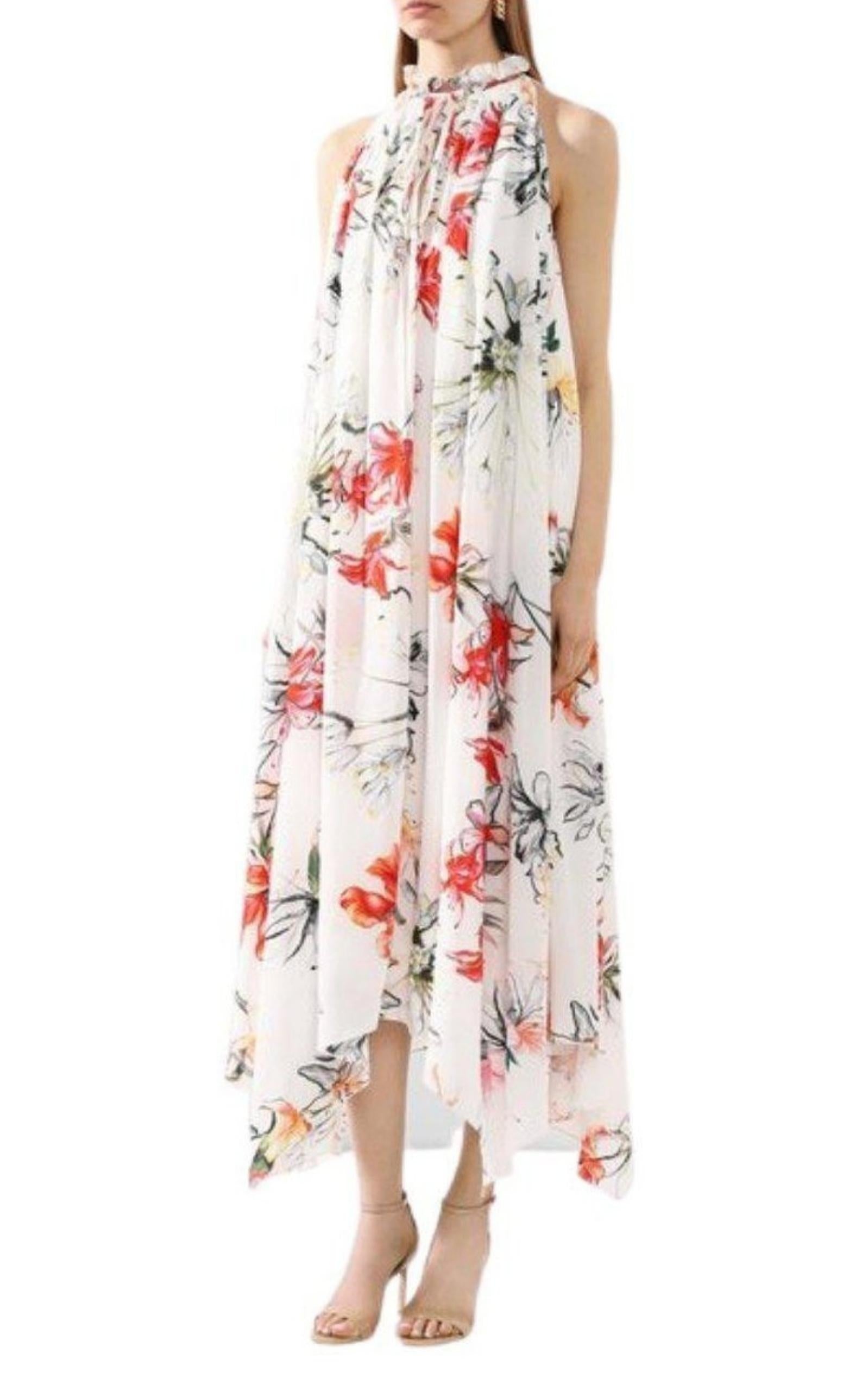 Endangered Flower Print Sleeveless Dress - 2