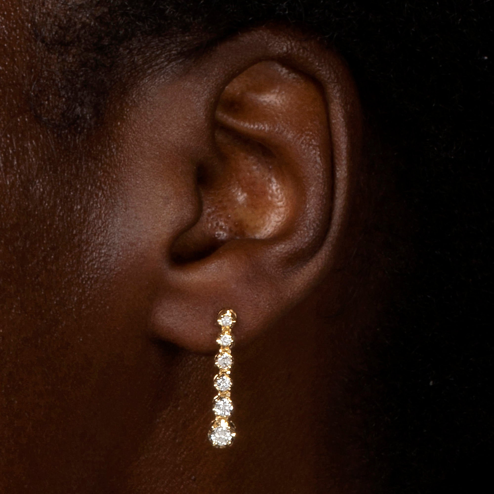Noble Diamond Tennis Earrings - 2