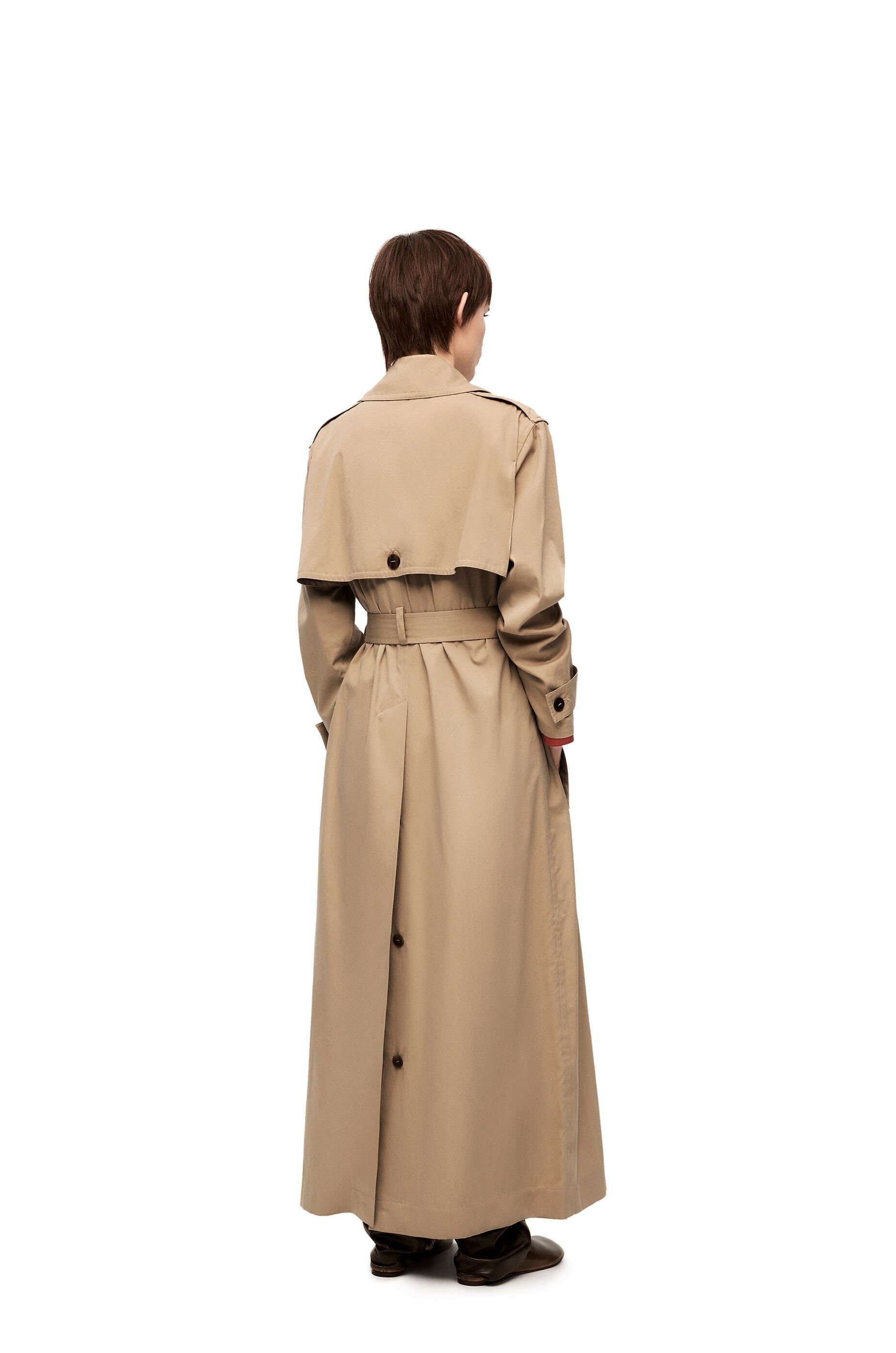 Trench coat in cotton and silk - 4
