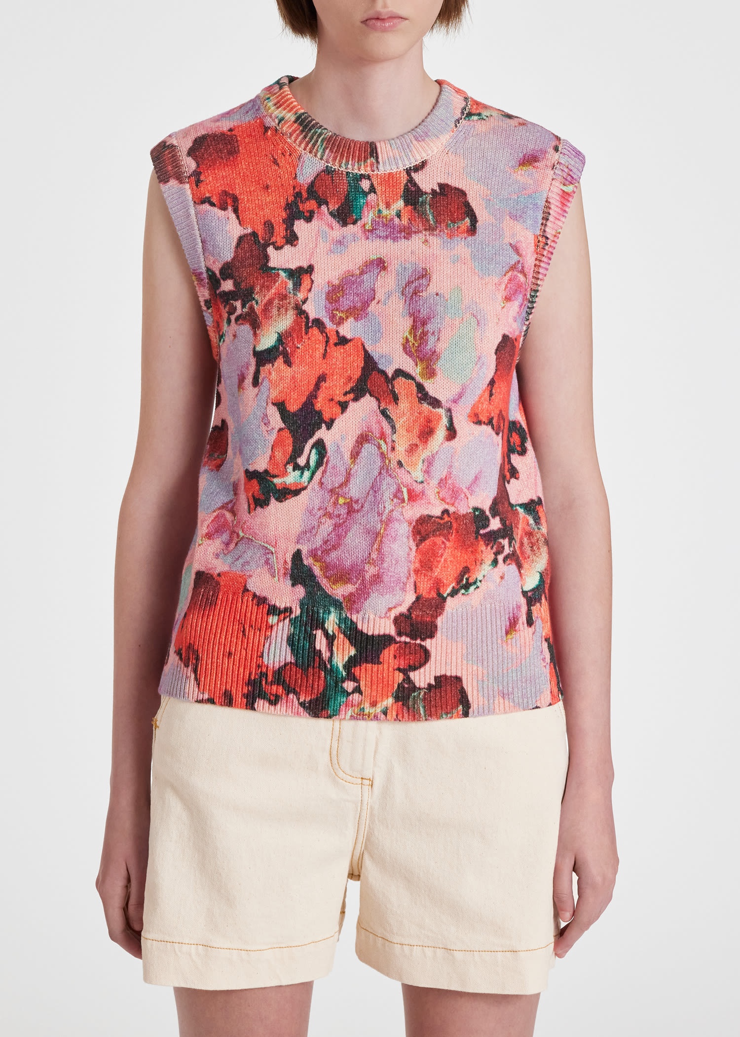'Marble' Knitted Vest - 3