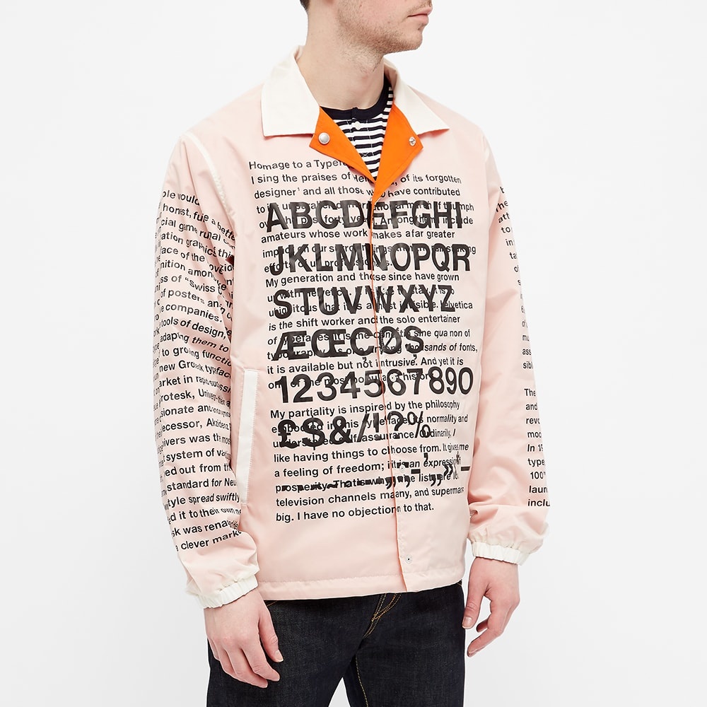 Junya Watanabe MAN Helvetica Reversible Printed Coach Jacket - 8